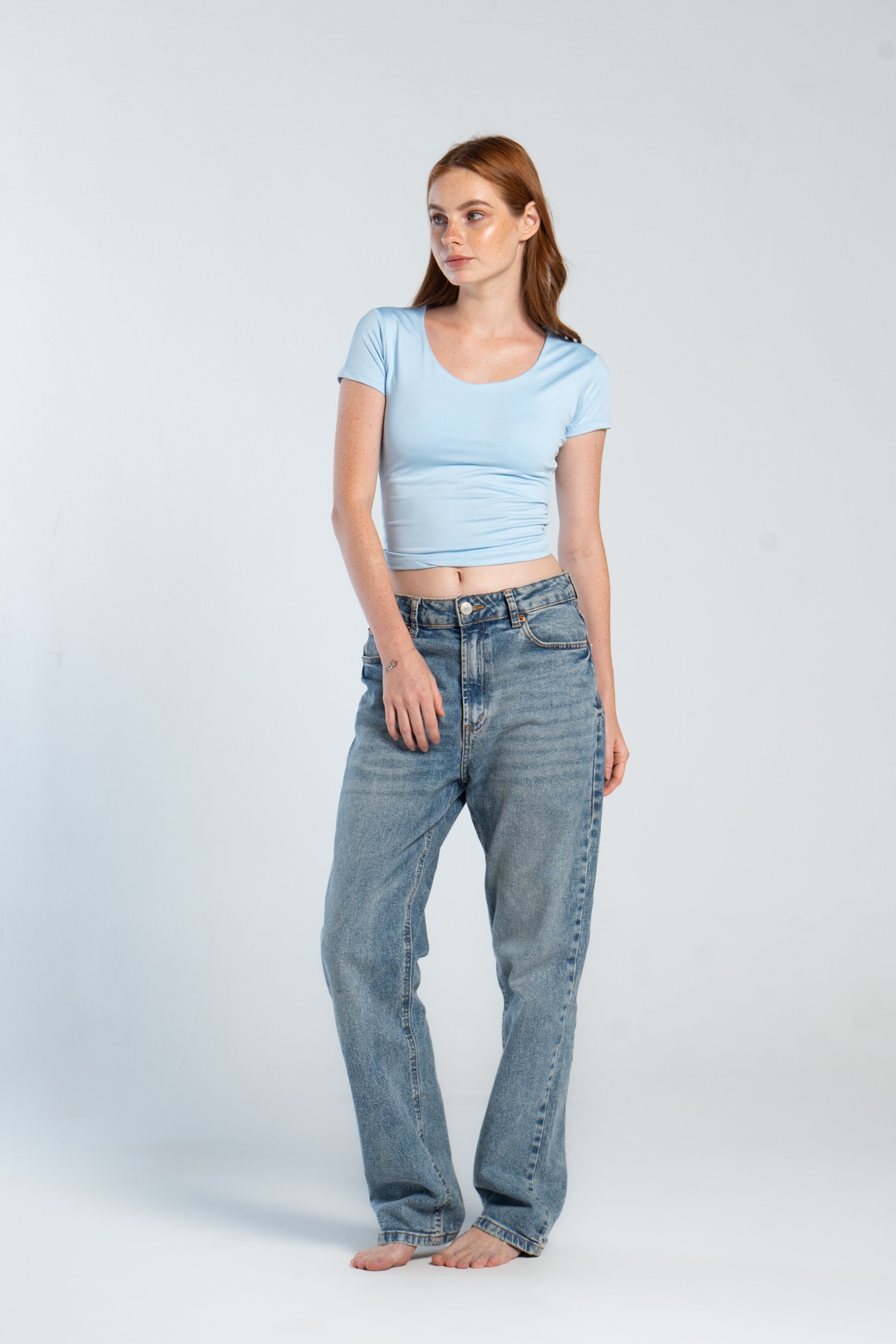 WIDE NECK SHORT SLEEVE ( COLORS )
