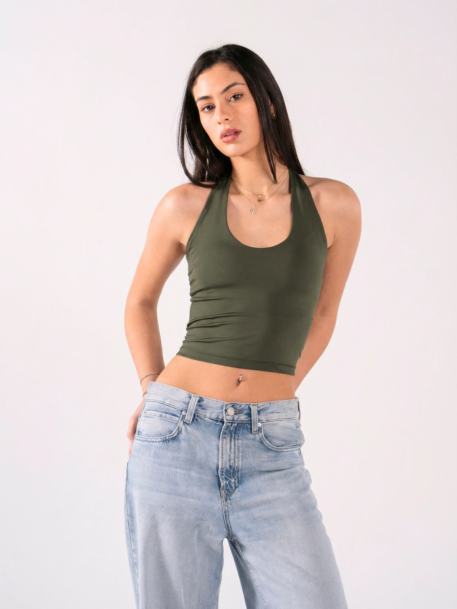 REFINED HALTER TOP