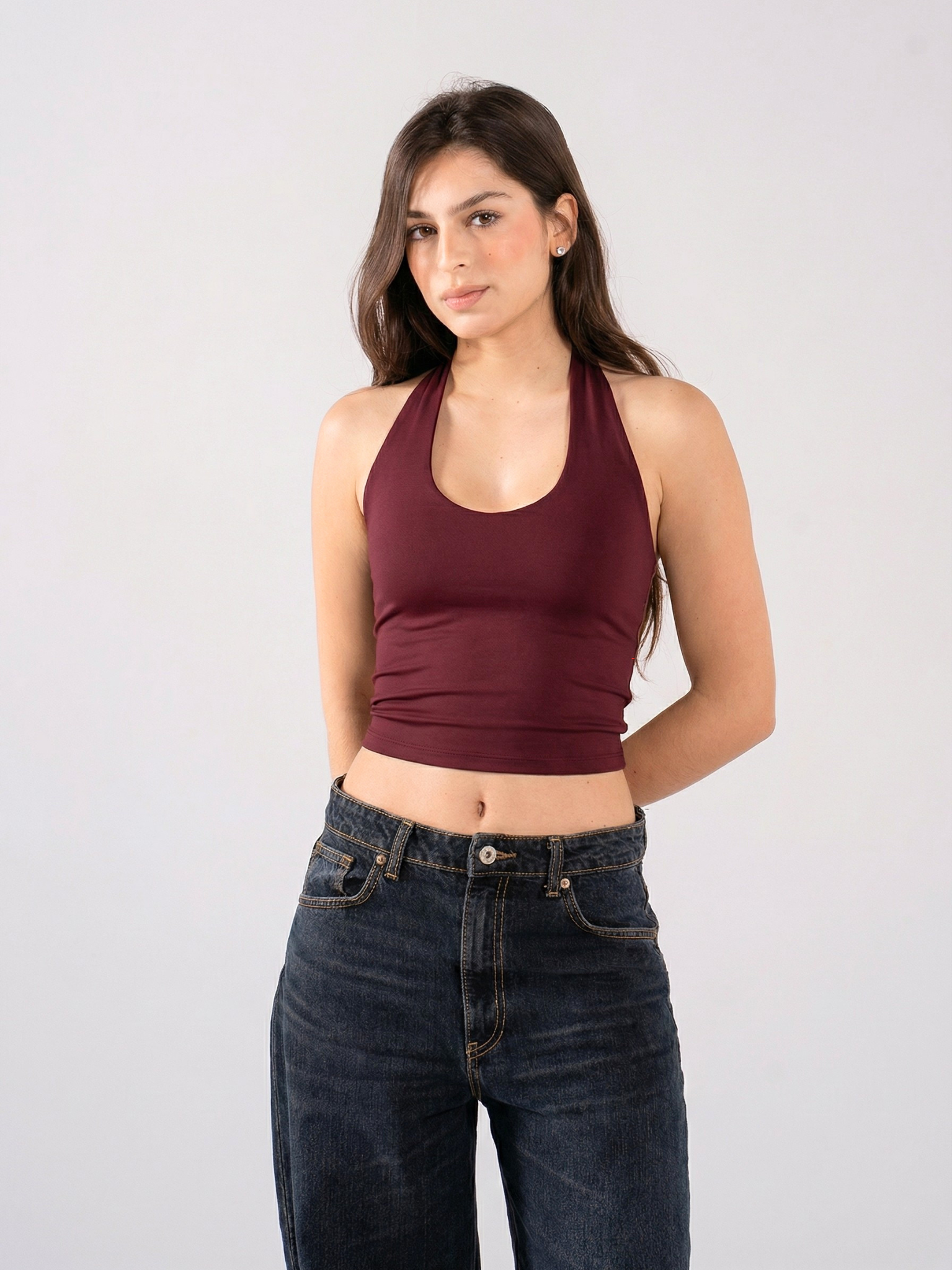 REFINED HALTER TOP