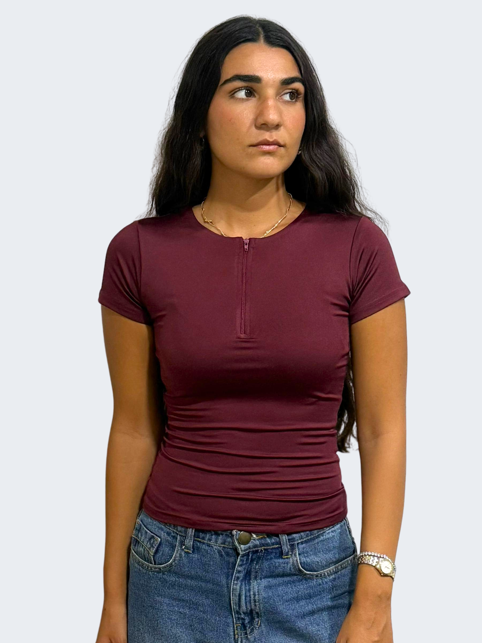 ZIPPER SHORT SLEEVE