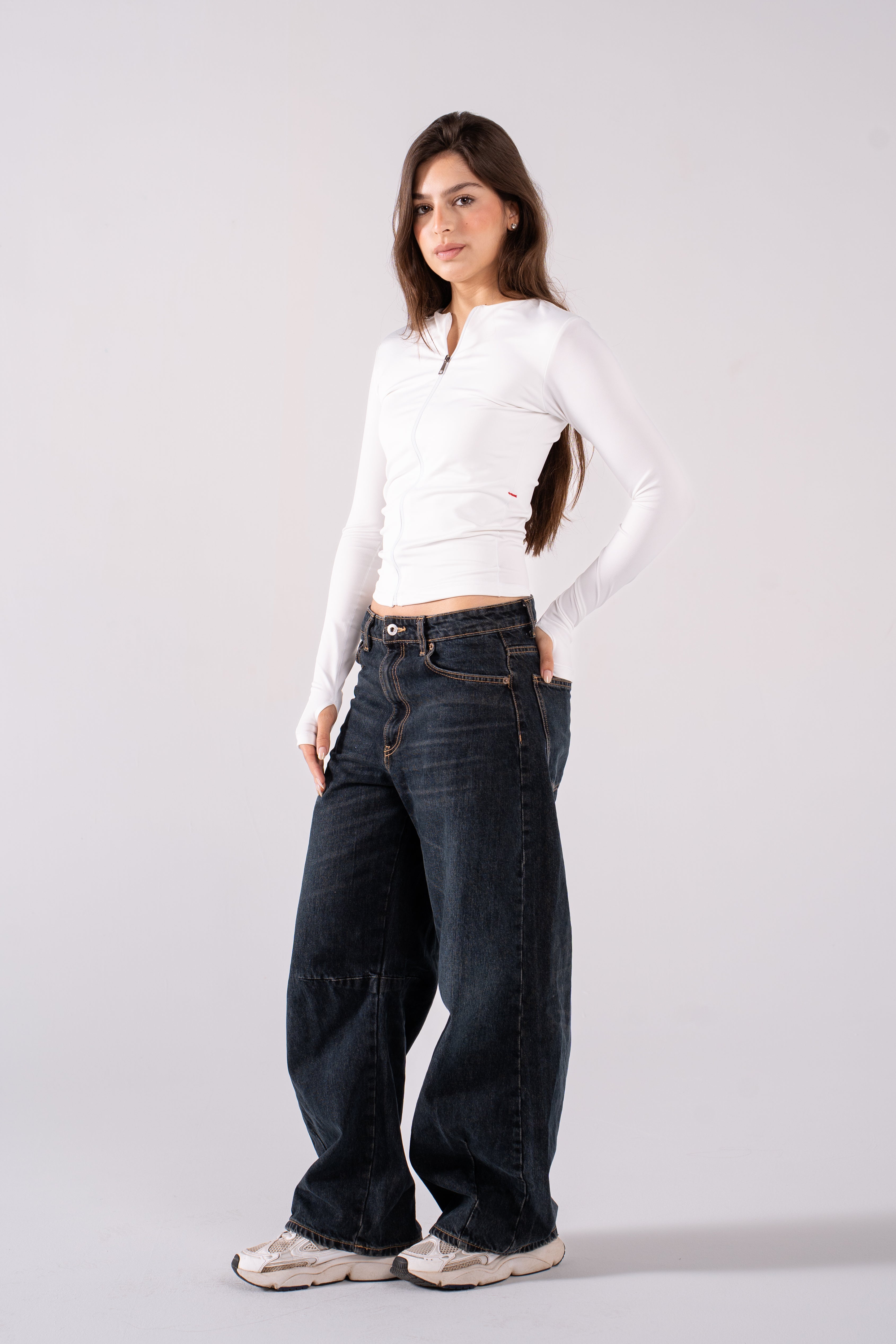 REFINED LONG-SLEEVE FULL ZIPPER