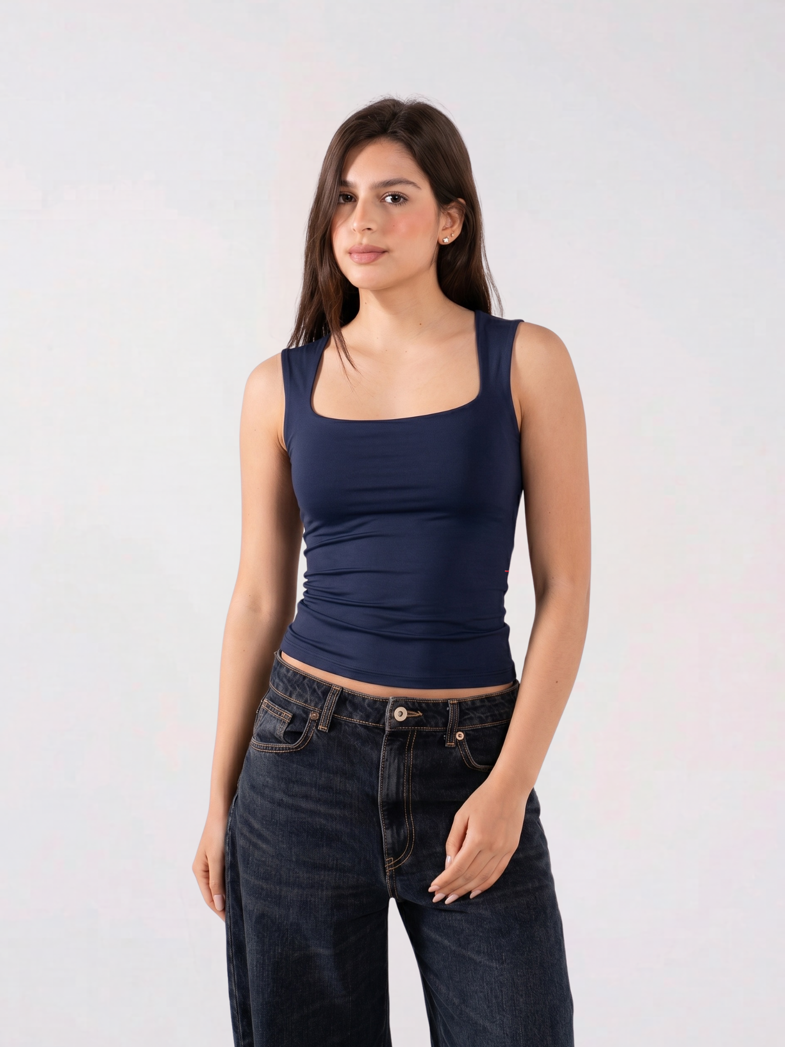 REFINED SQUARE NECK TANK TOP