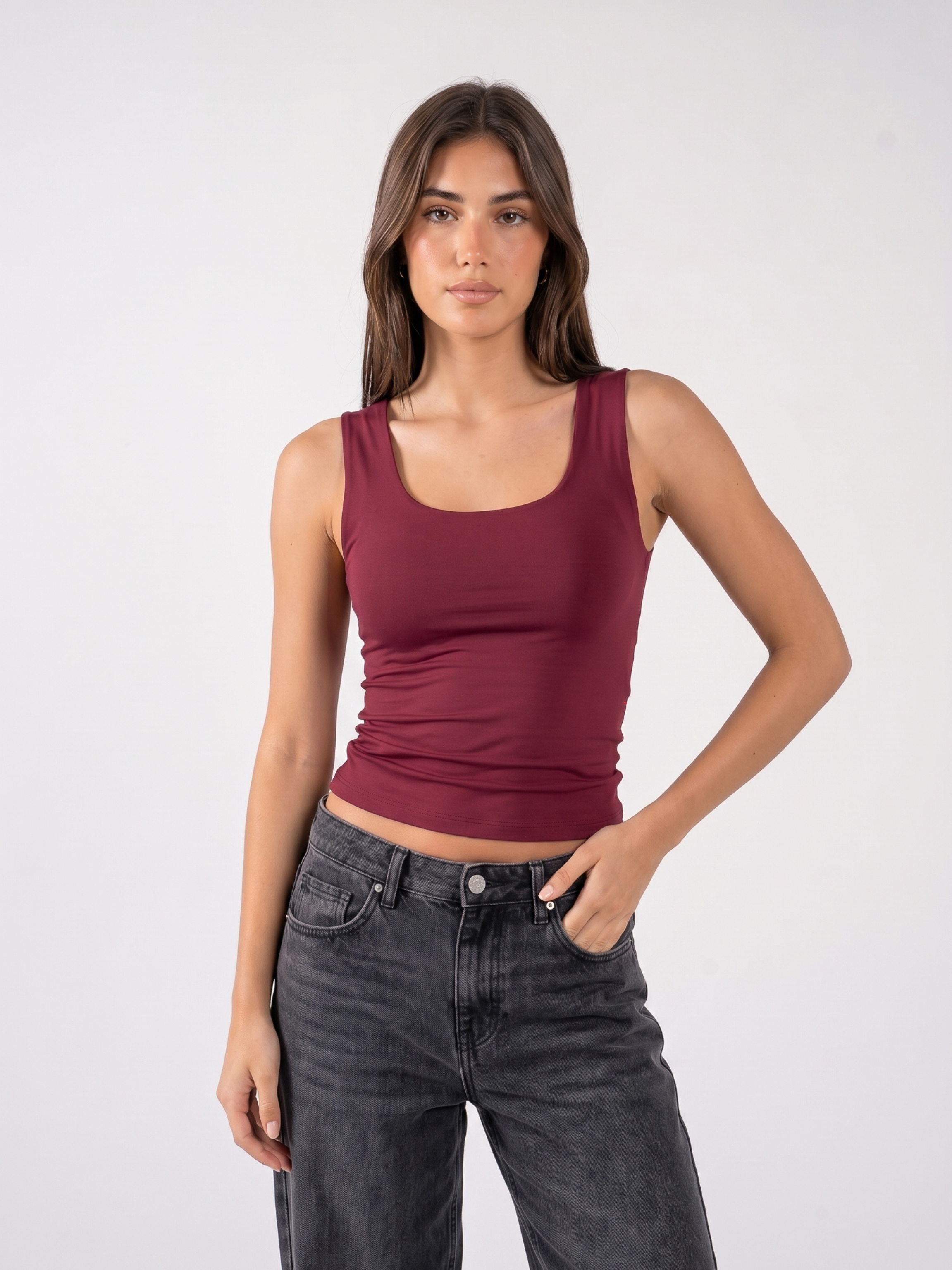 REFINED COTTON TANK-TOP