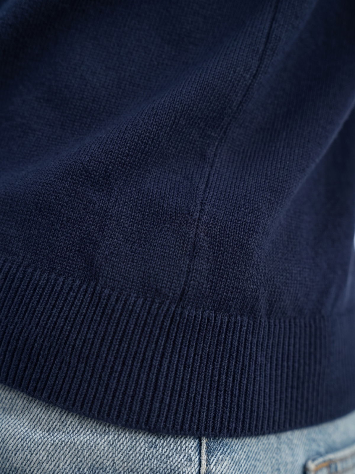REFINED ROUND NECK COTTON KNIT T-SHIRT