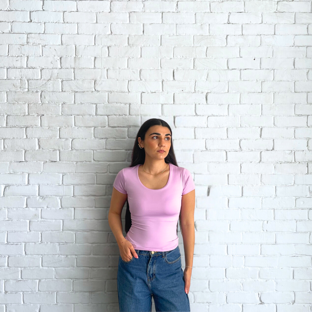 WIDE NECK SHORT SLEEVE ( COLORS )
