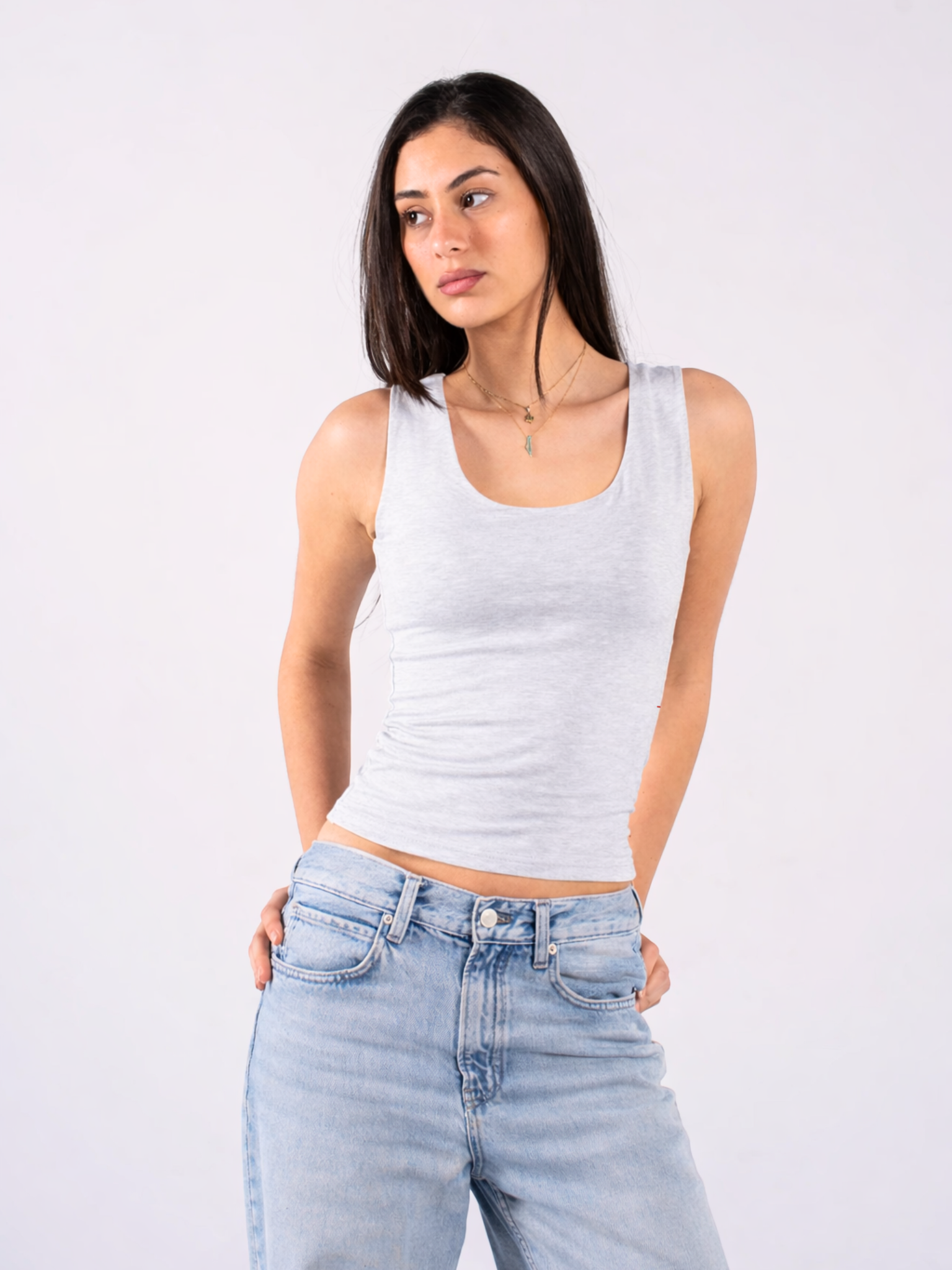 REFINED COTTON TANK-TOP