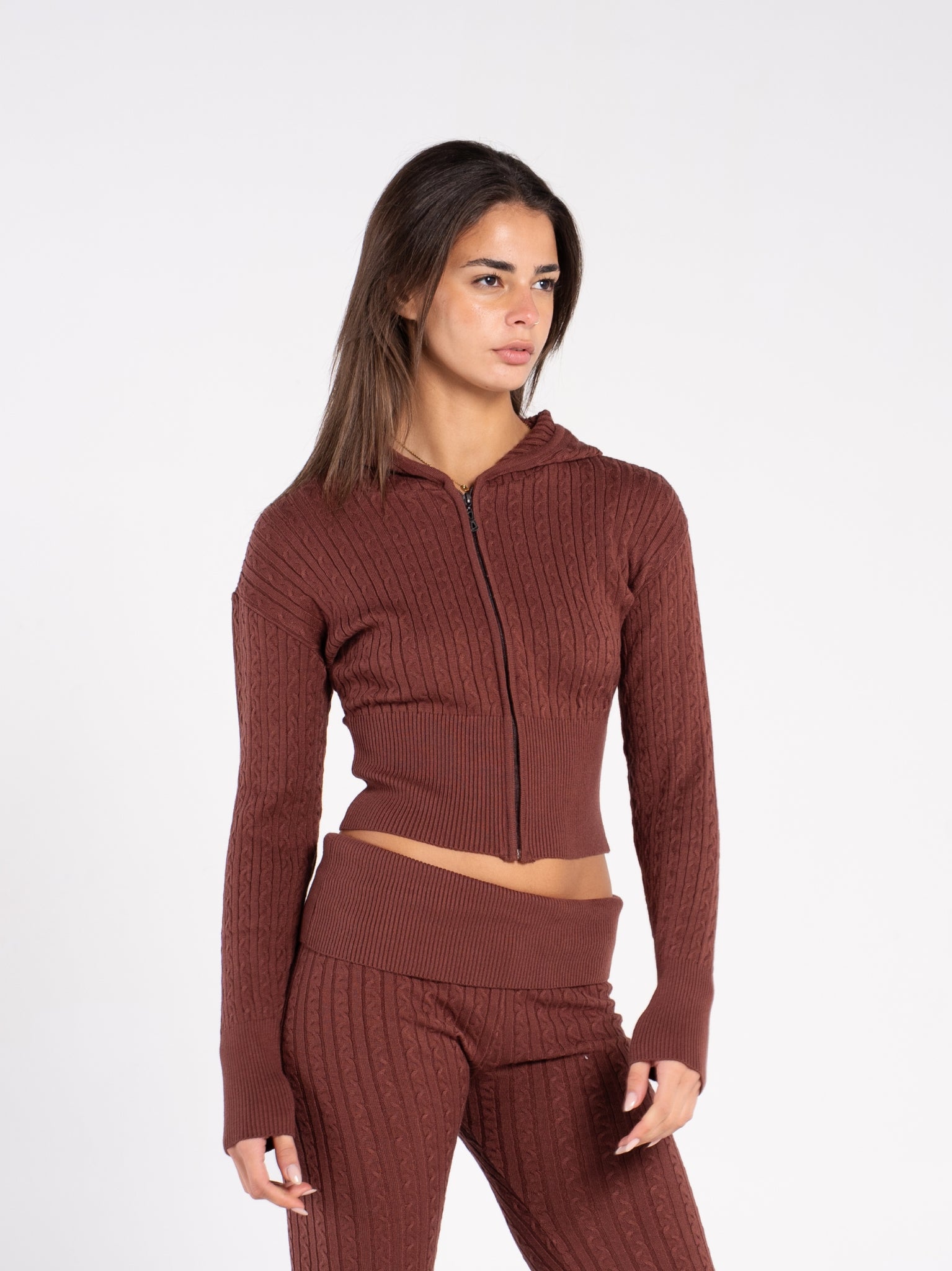 CABLE KNIT JACKET