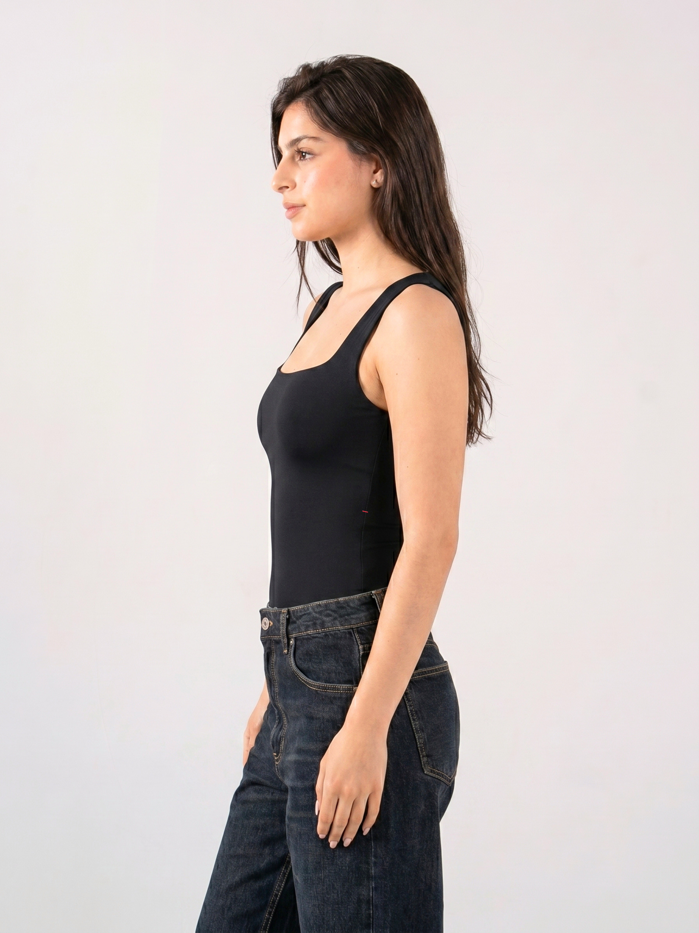 REFINED BODYSUIT SQUARE NECK