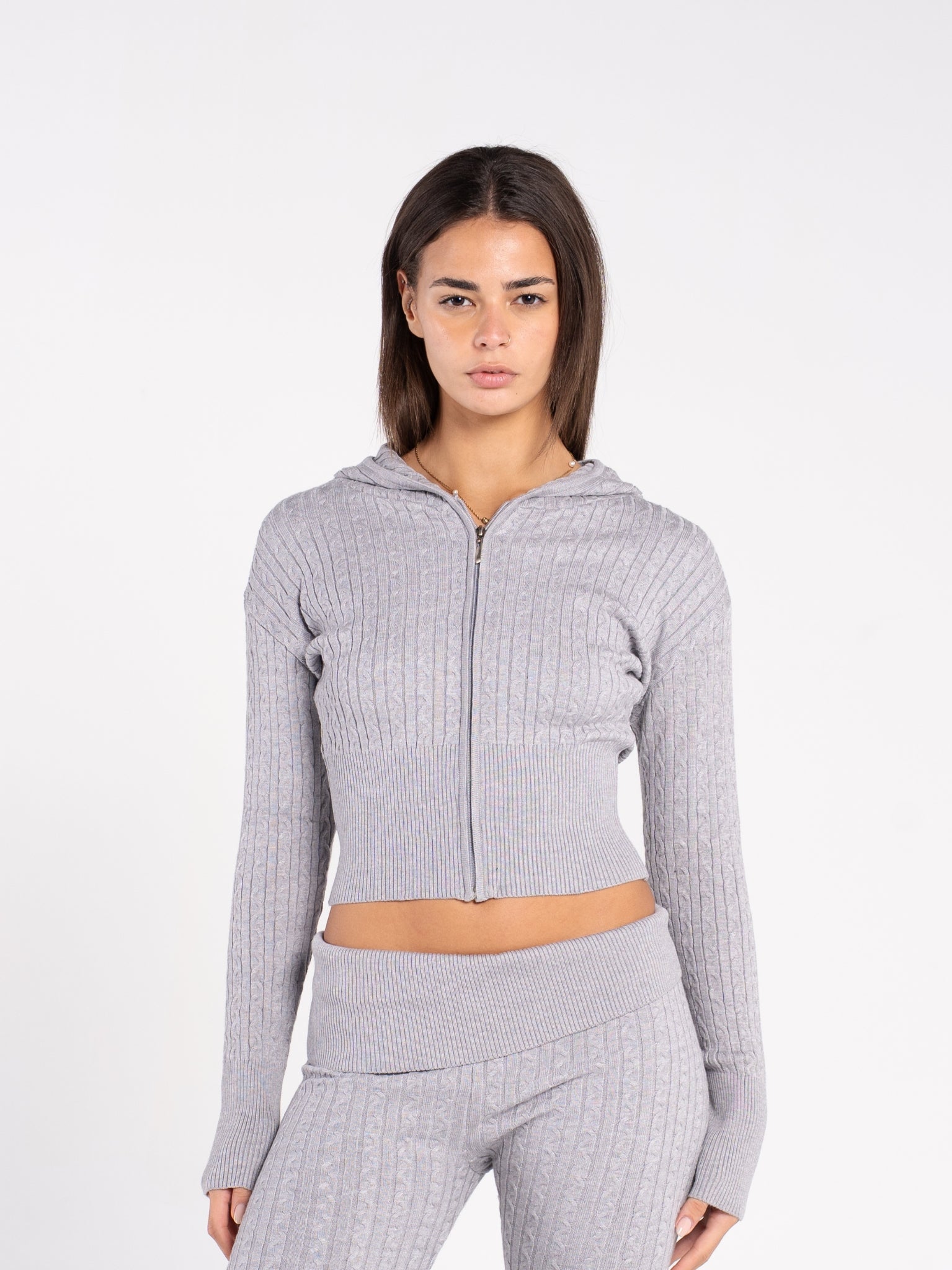 CABLE KNIT JACKET