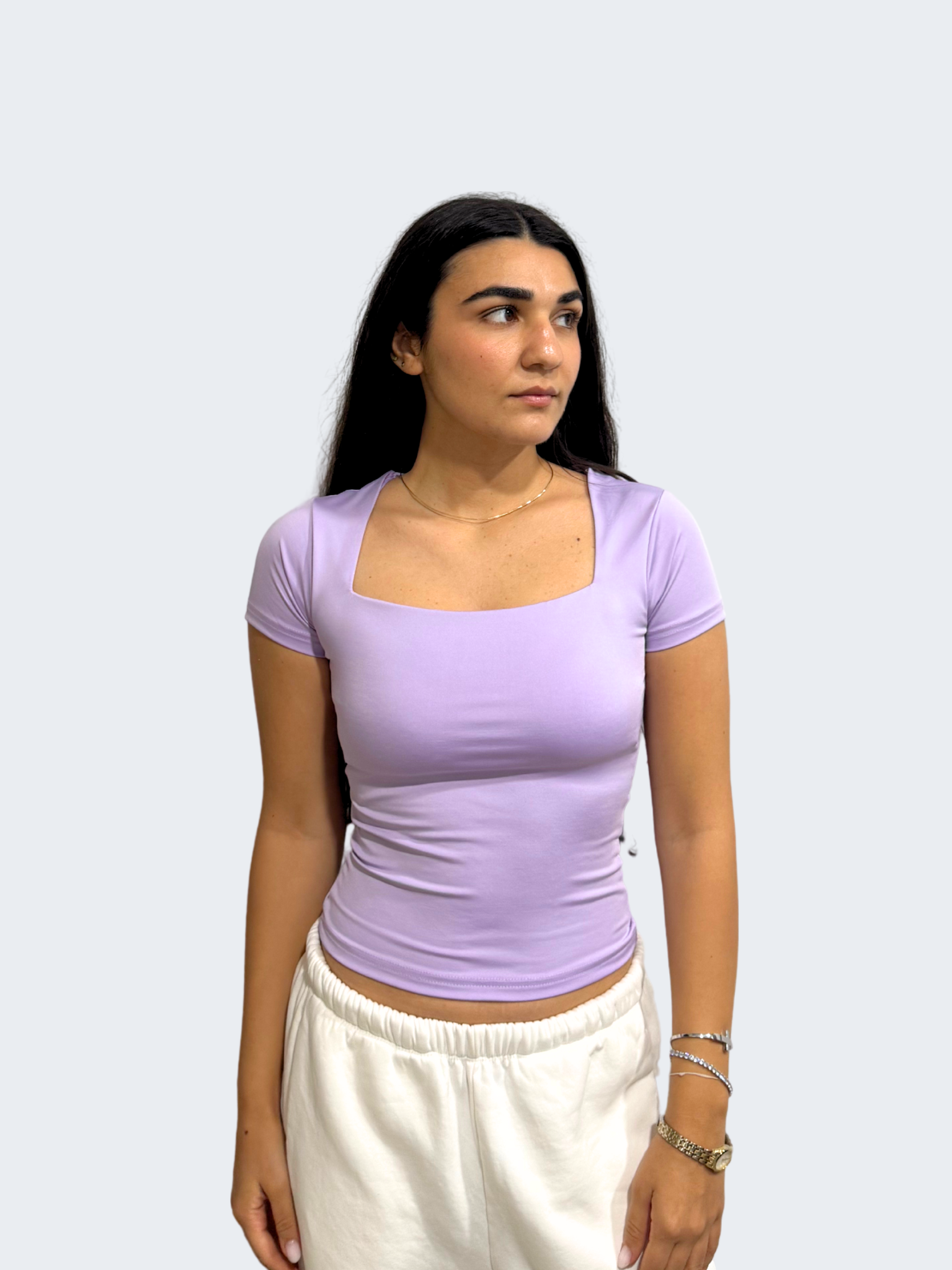 SQUARE NECK SHORT SLEEVE (COLORS)