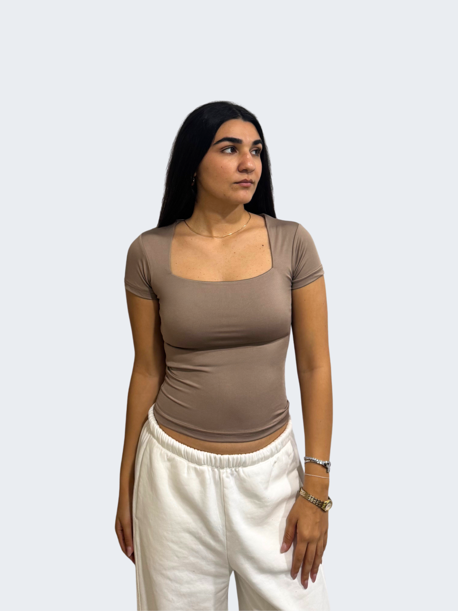 SQUARE NECK SHORT SLEEVE (COLORS)