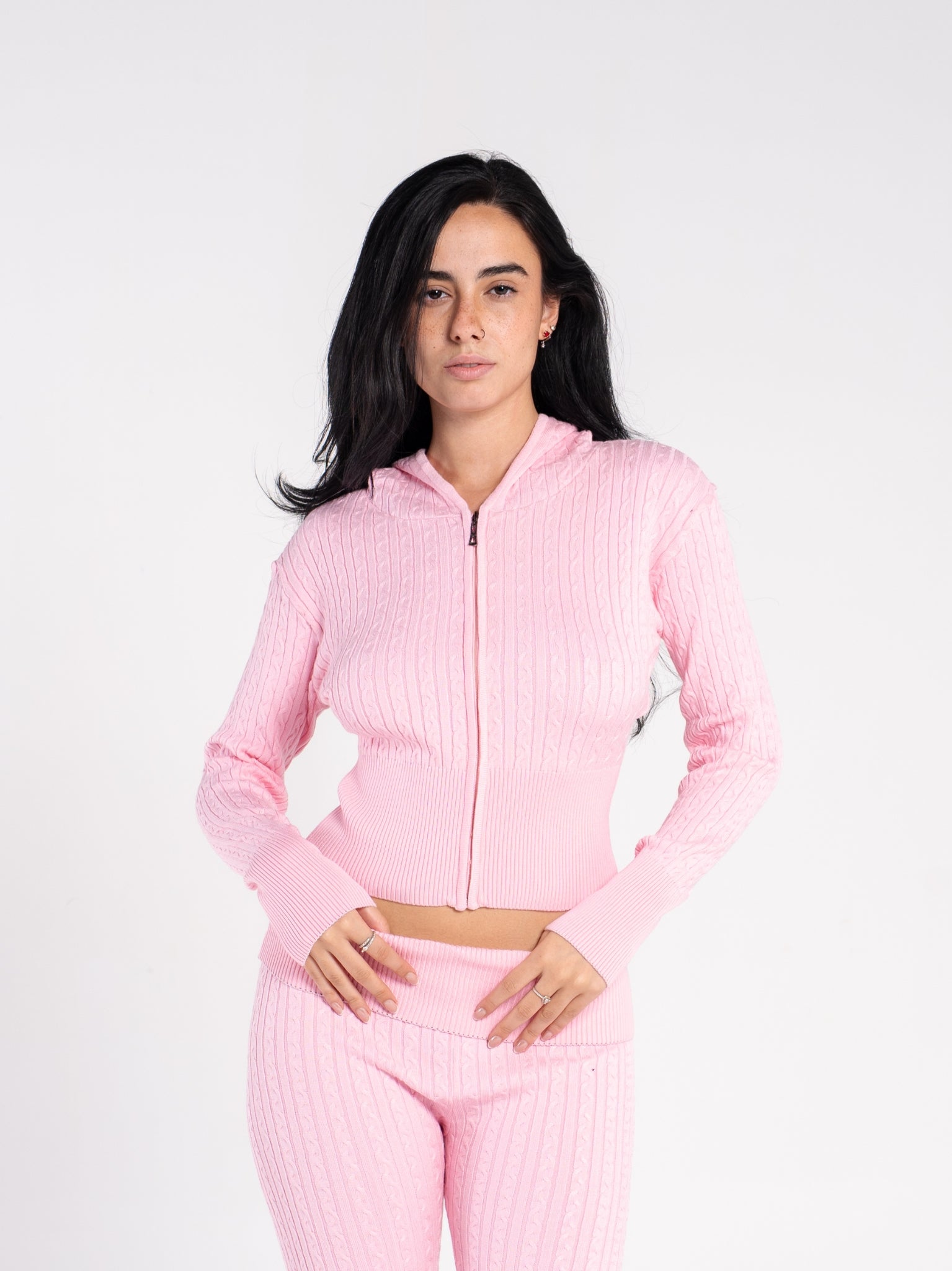 CABLE KNIT JACKET