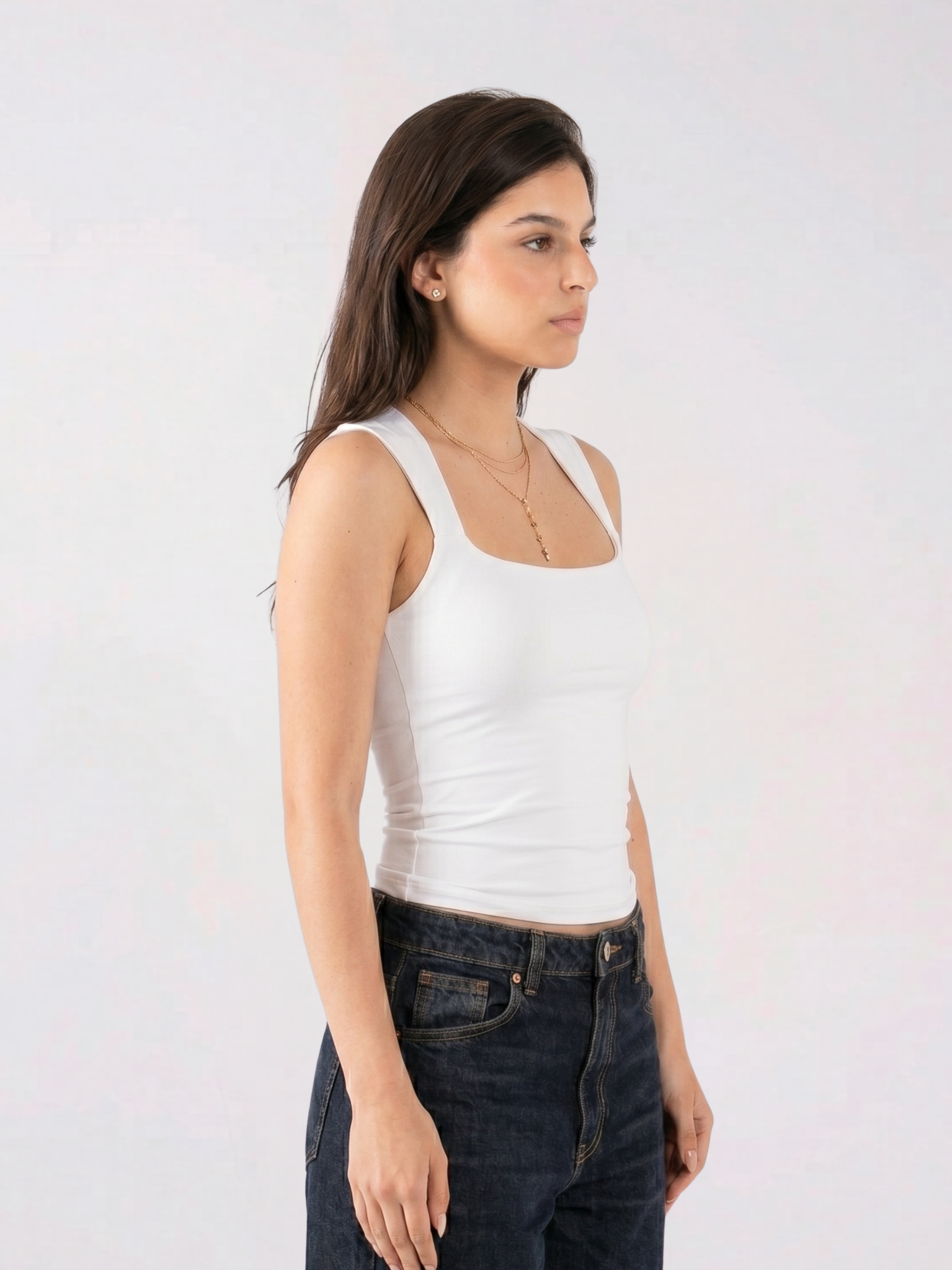 REFINED SQUARE NECK TANK TOP