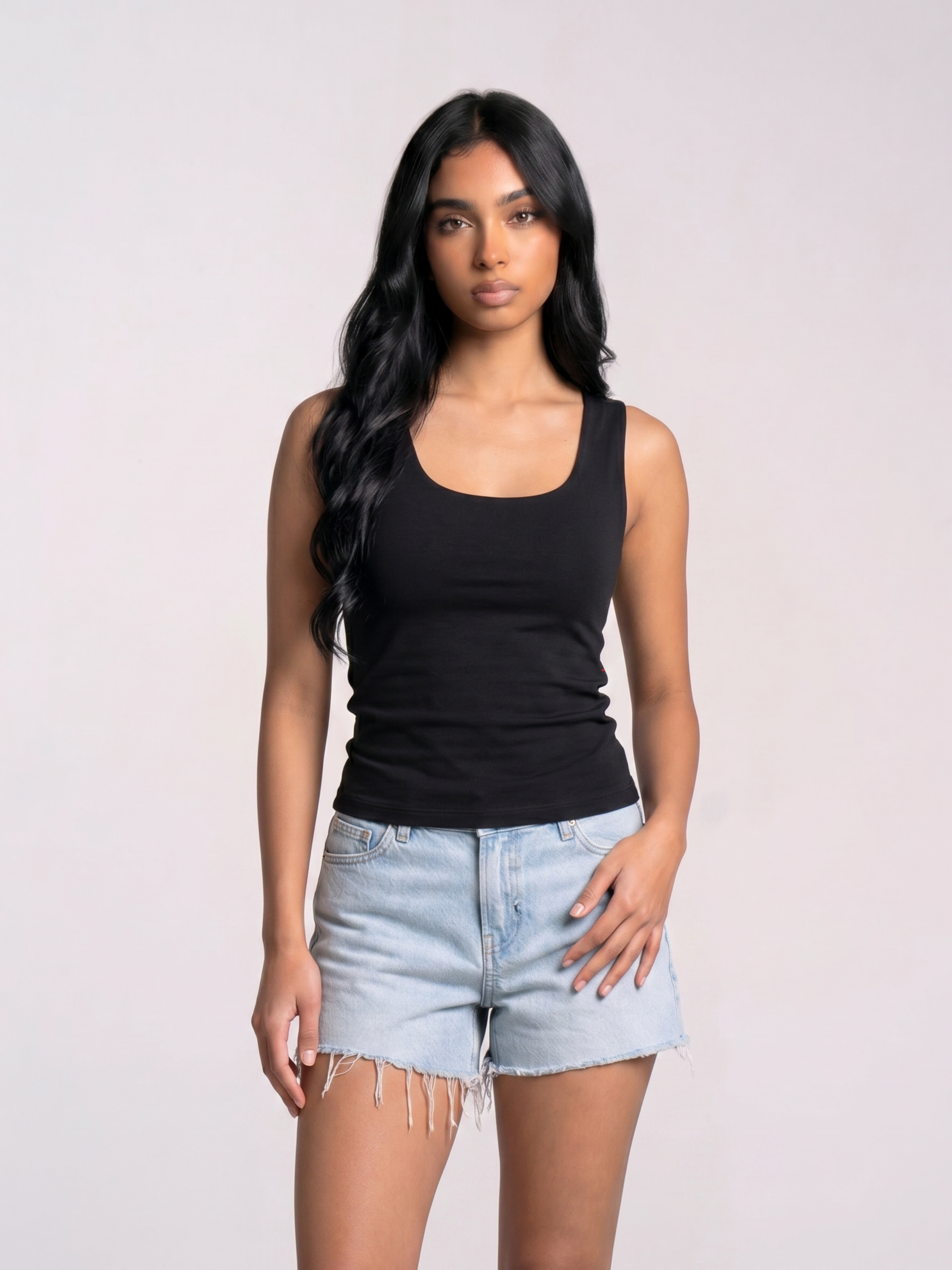 REFINED COTTON TANK-TOP