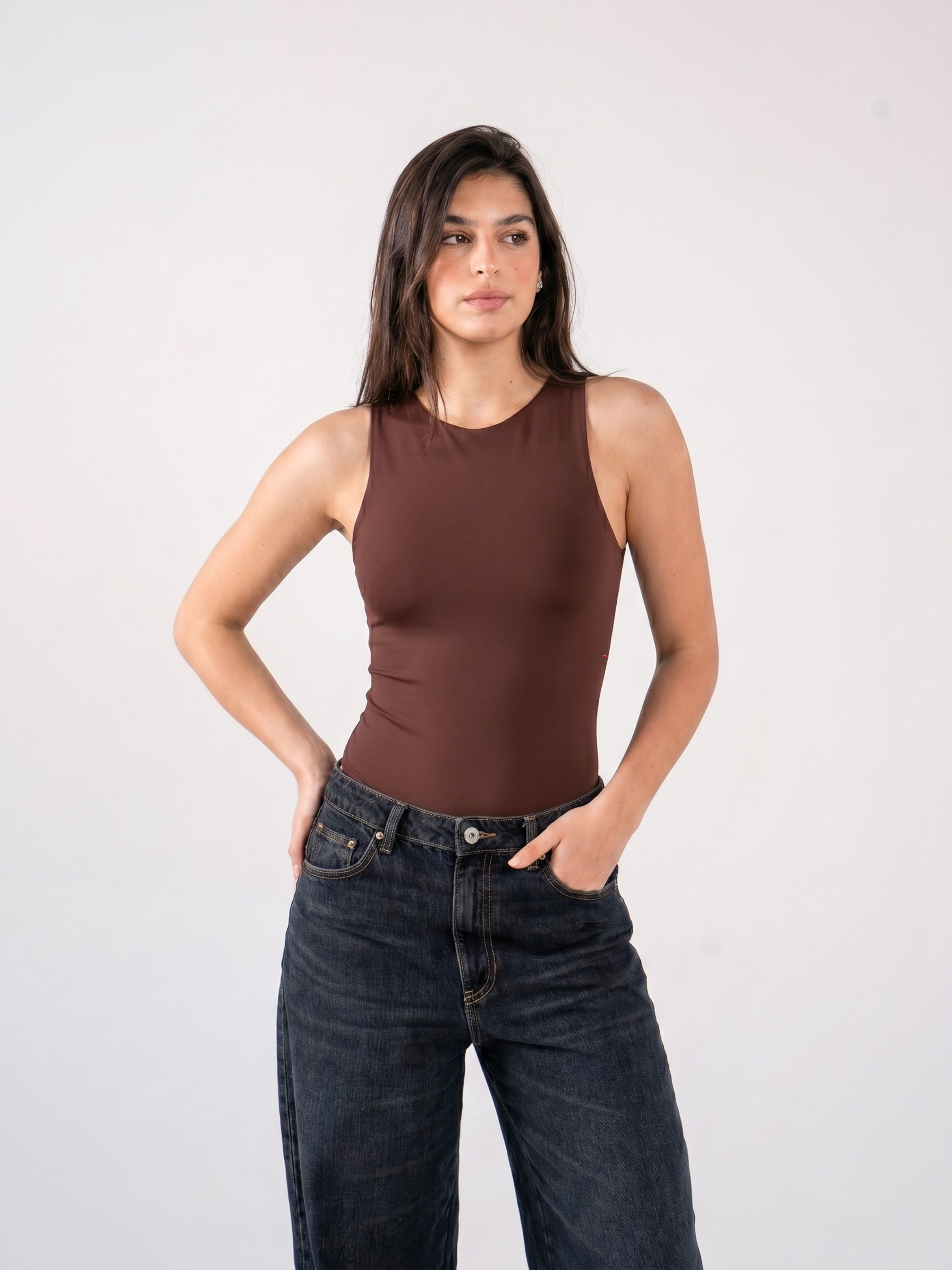 REFINED BODYSUIT ROUND NECK