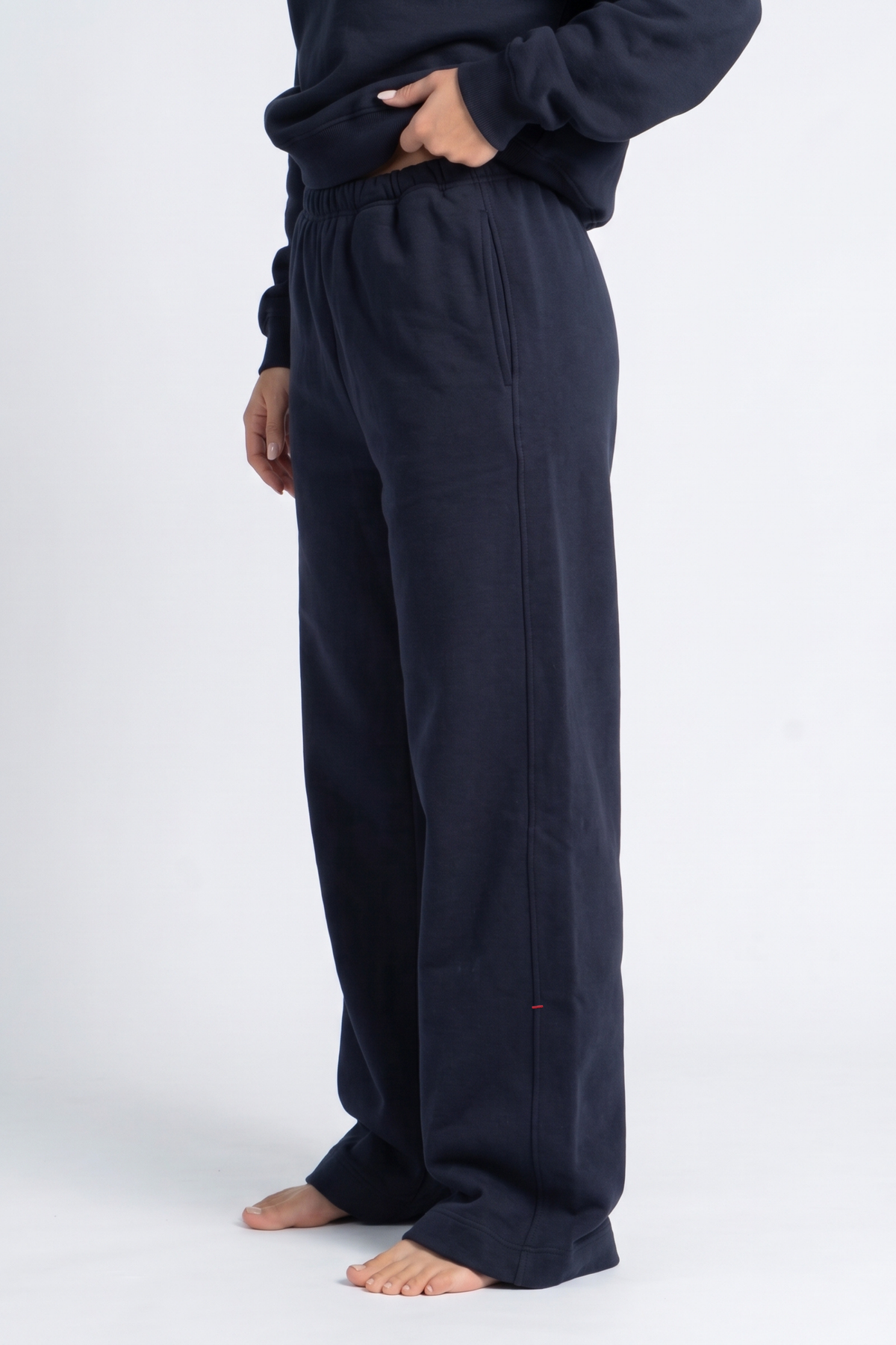 REFINED WIDE LEG SWEAT PANTS
