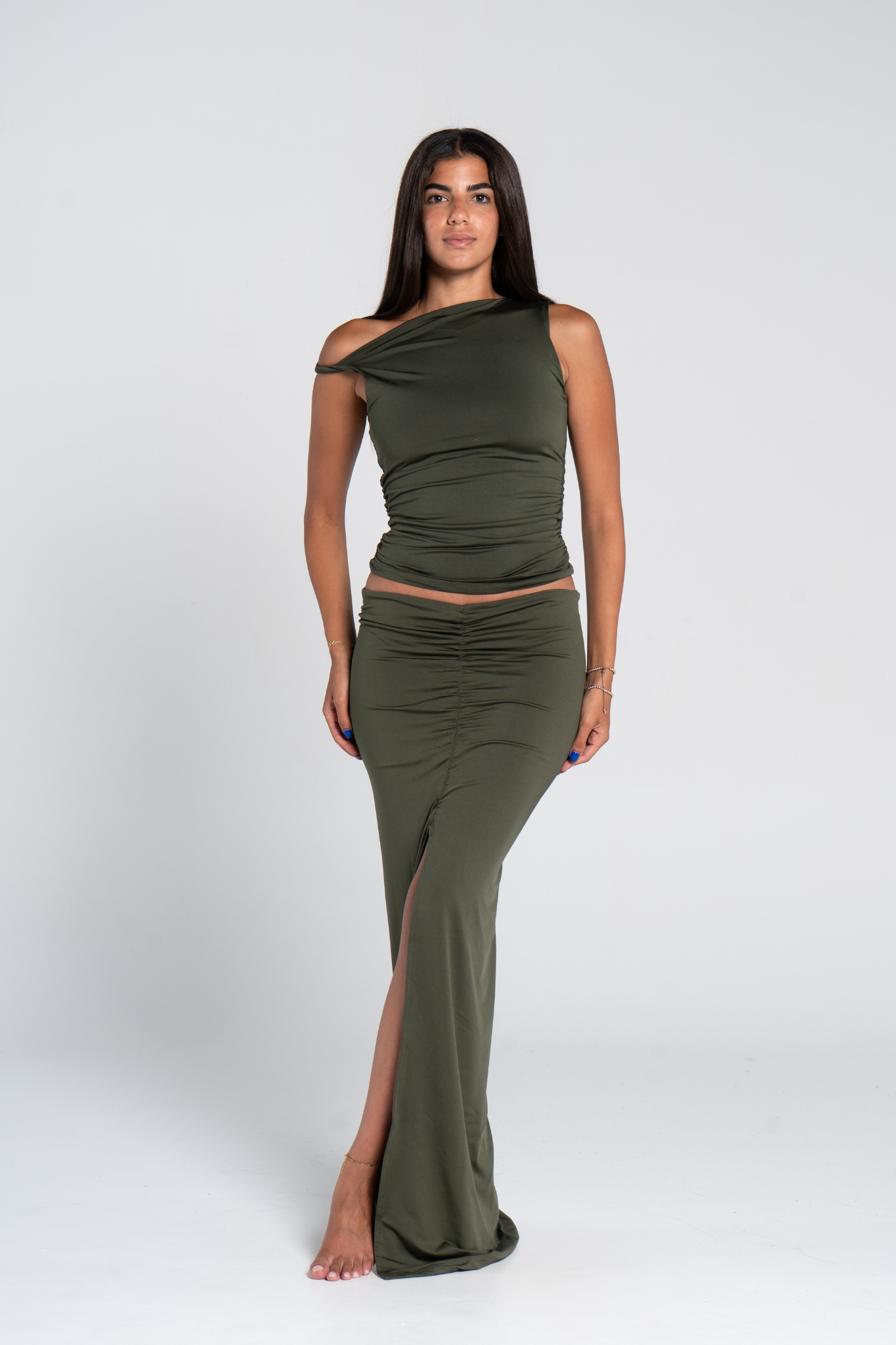 RUCHED SKIRT