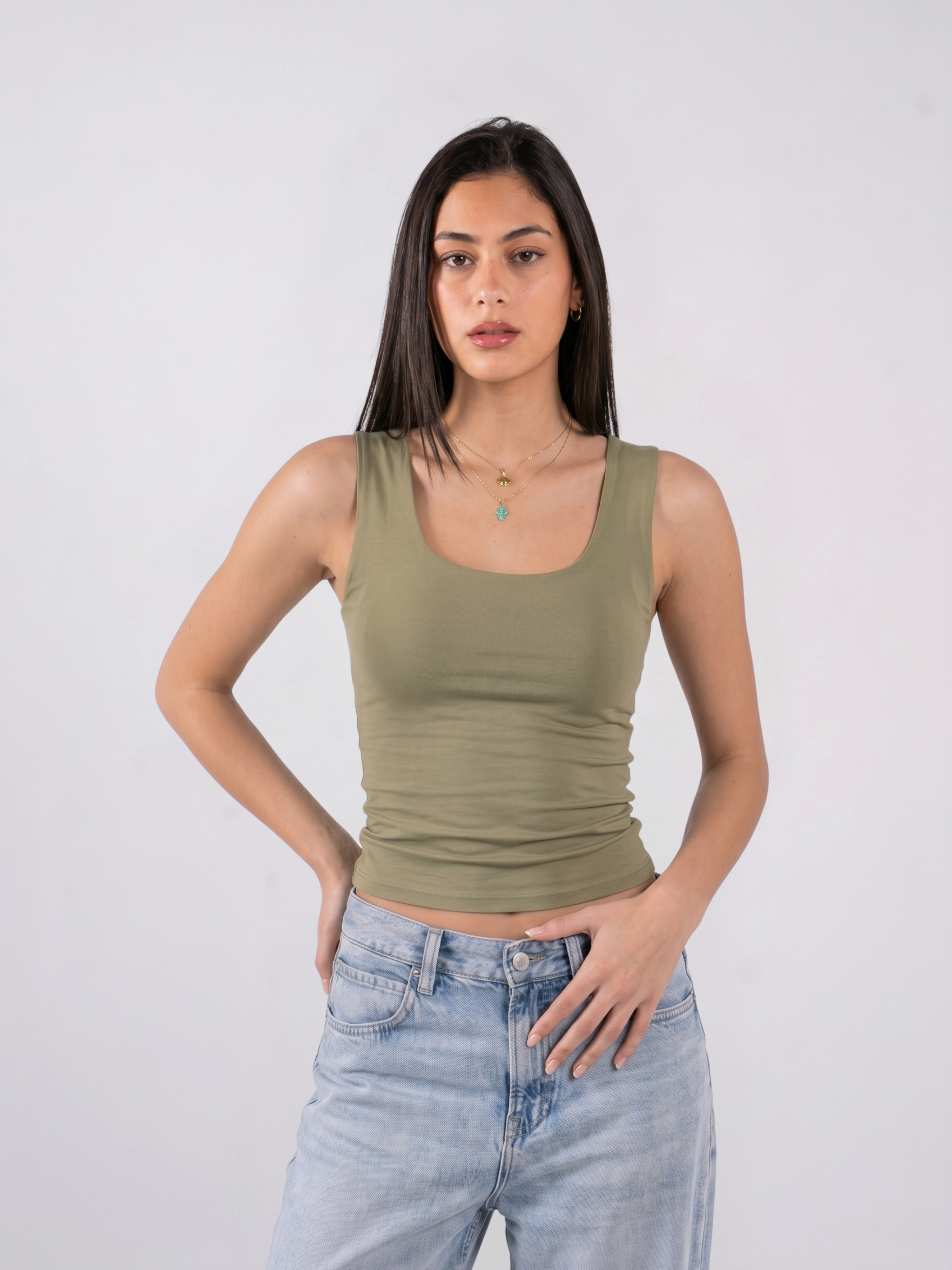 REFINED COTTON TANK-TOP