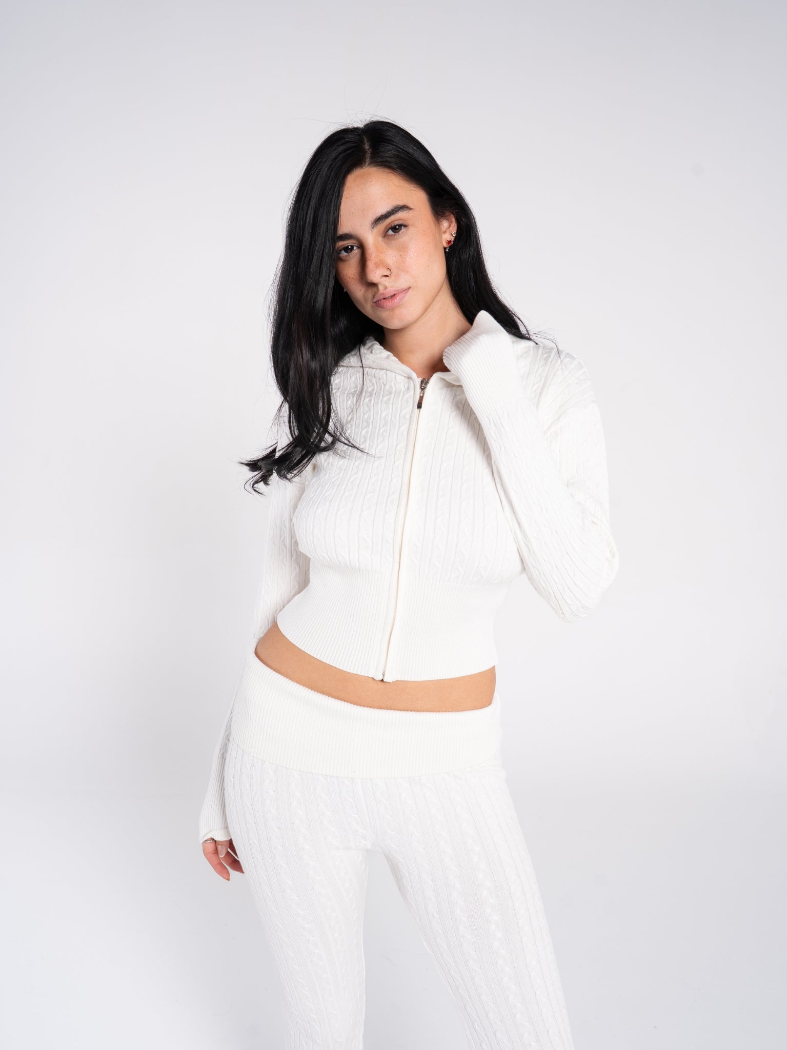 CABLE KNIT JACKET