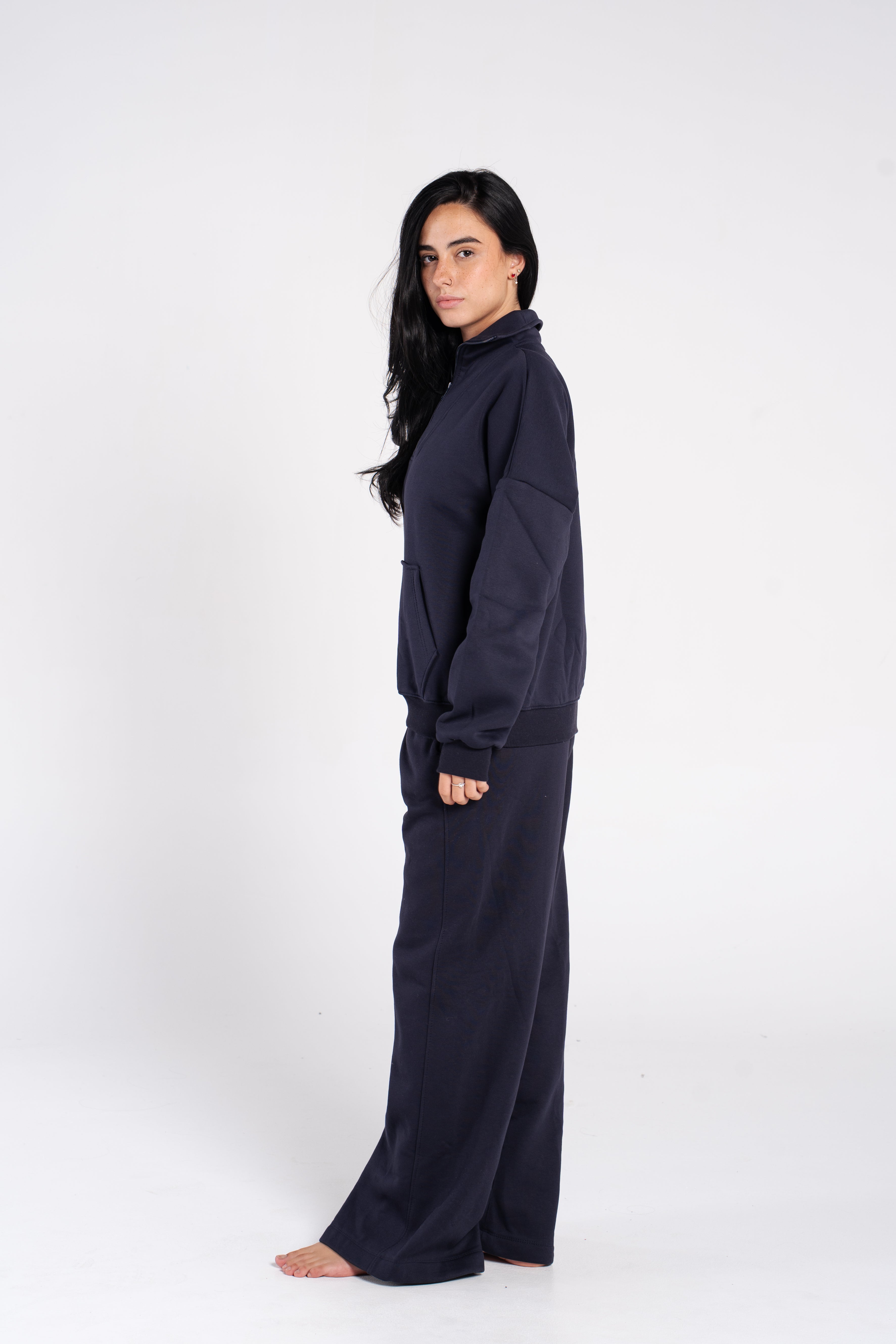 (EXTRA) HIGH NECK ZIPPER SWEAT SHIRT