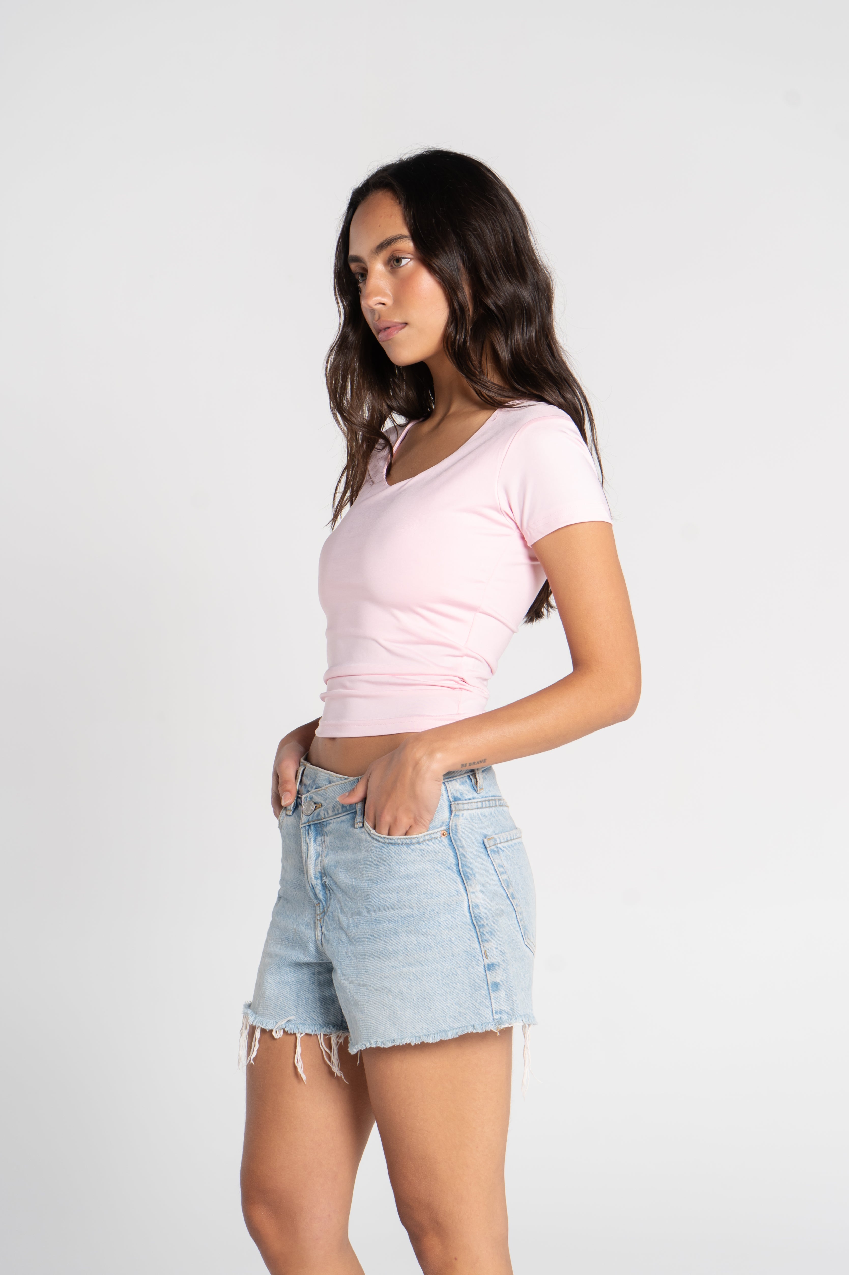 WIDE NECK SHORT SLEEVE ( COLORS )