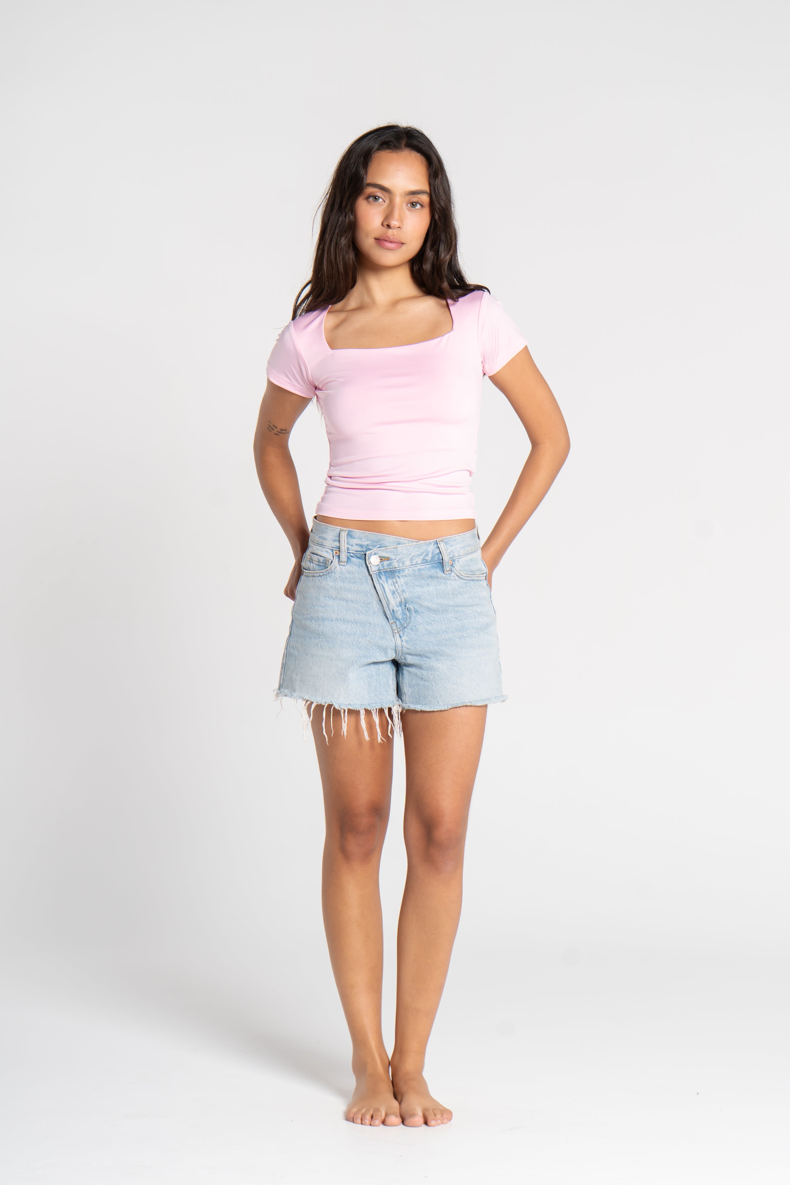 SQUARE NECK SHORT SLEEVE (COLORS)