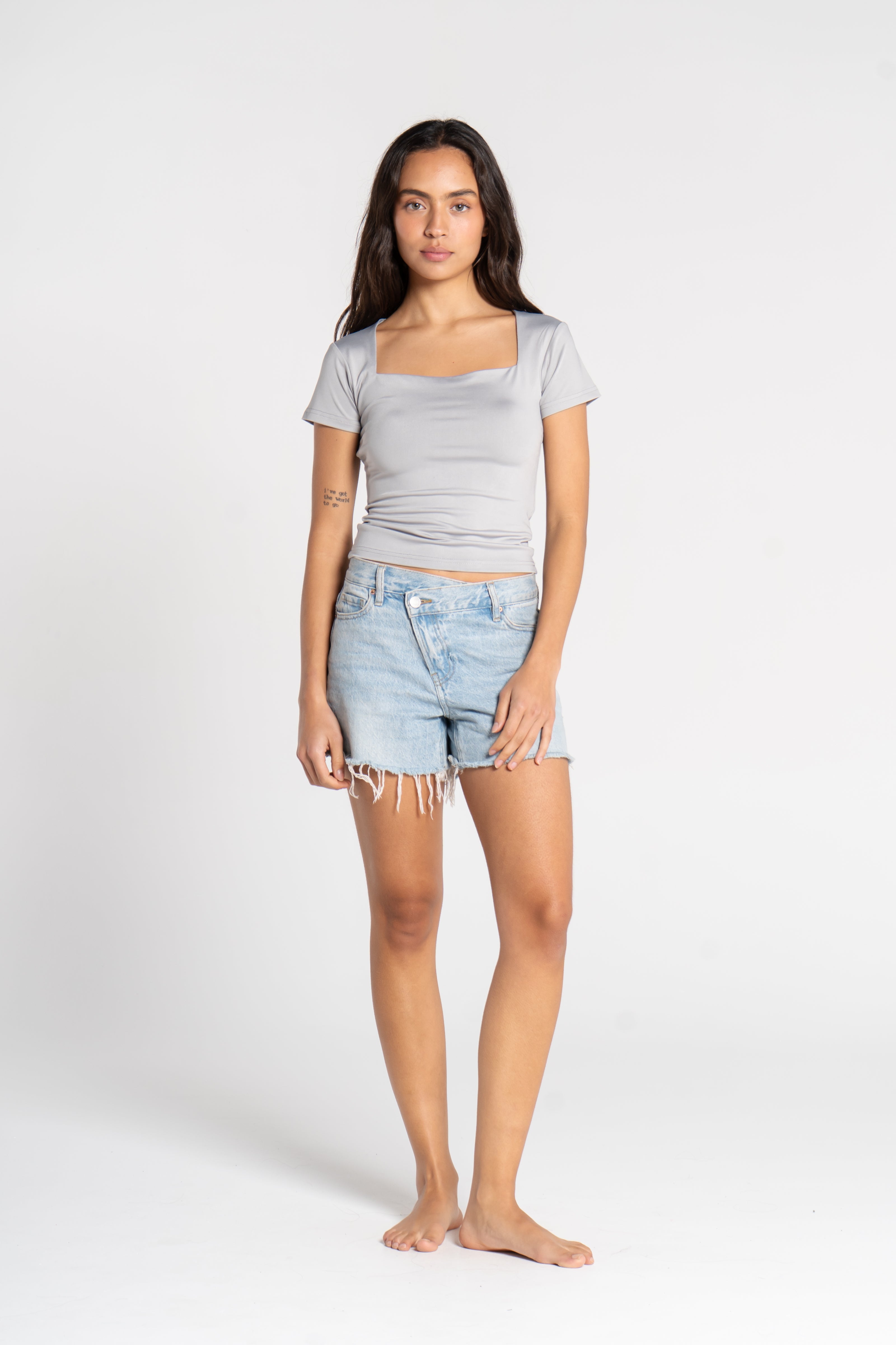 SQUARE NECK SHORT SLEEVE (COLORS)