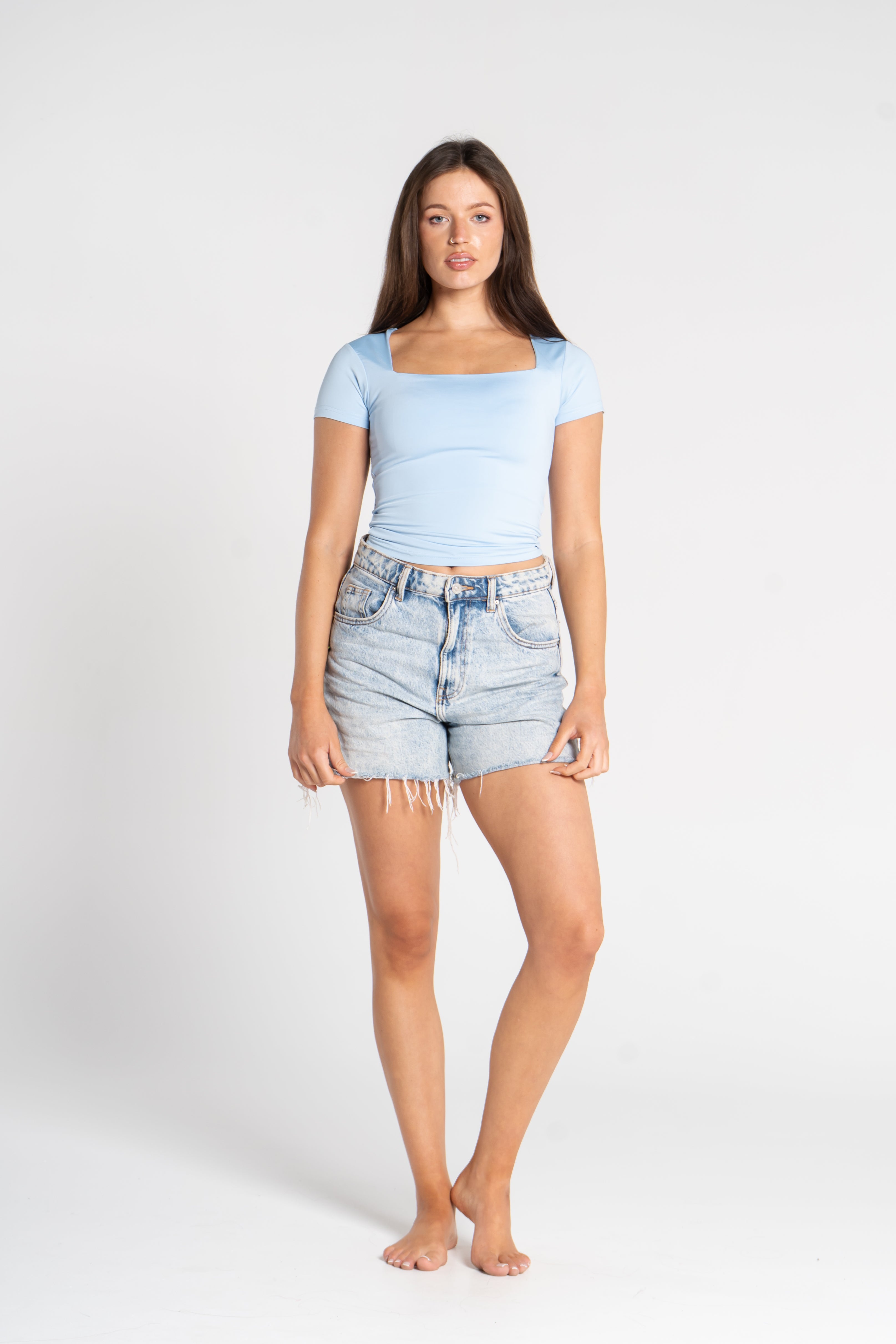 SQUARE NECK SHORT SLEEVE (COLORS)