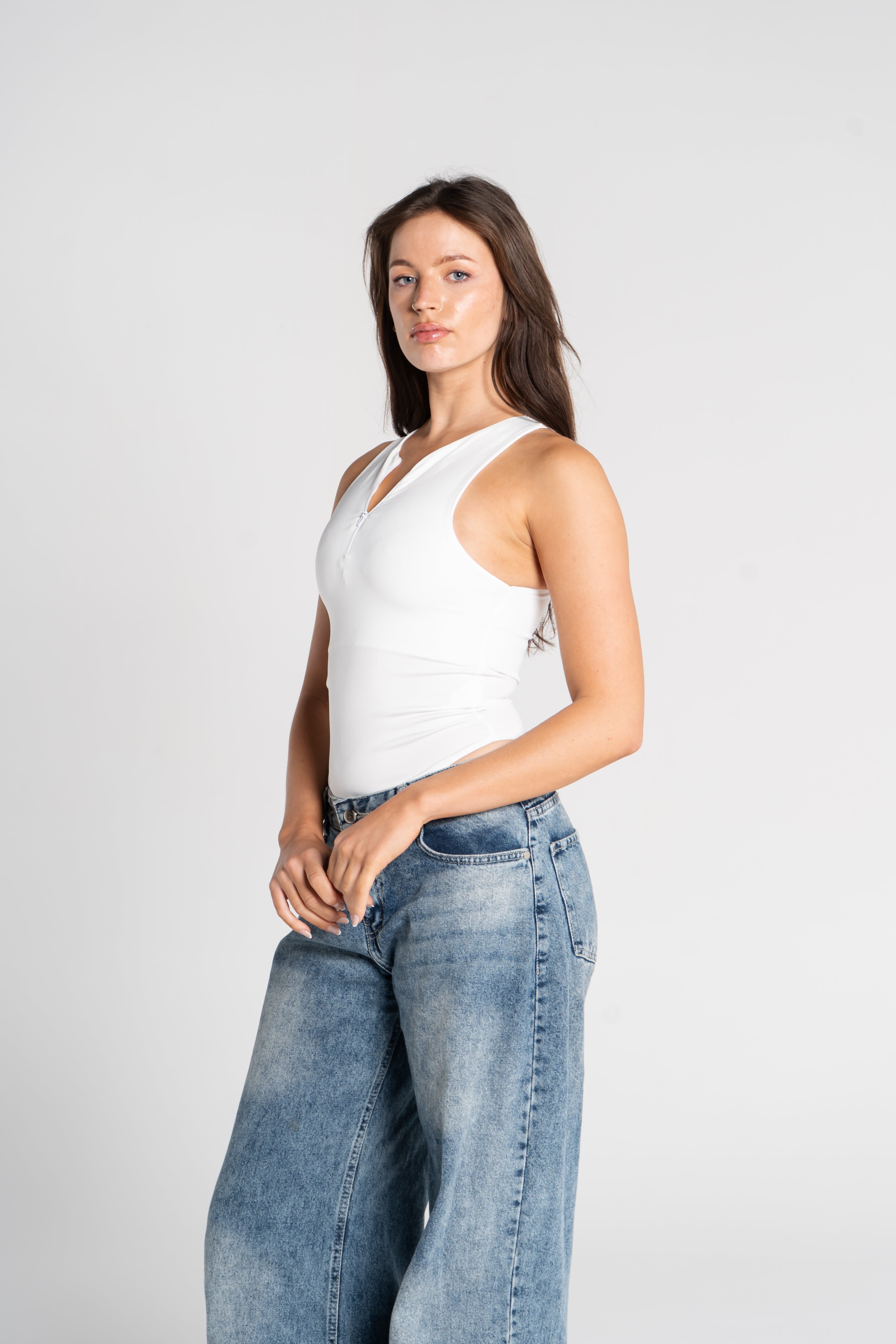 ZIPPER BODYSUIT