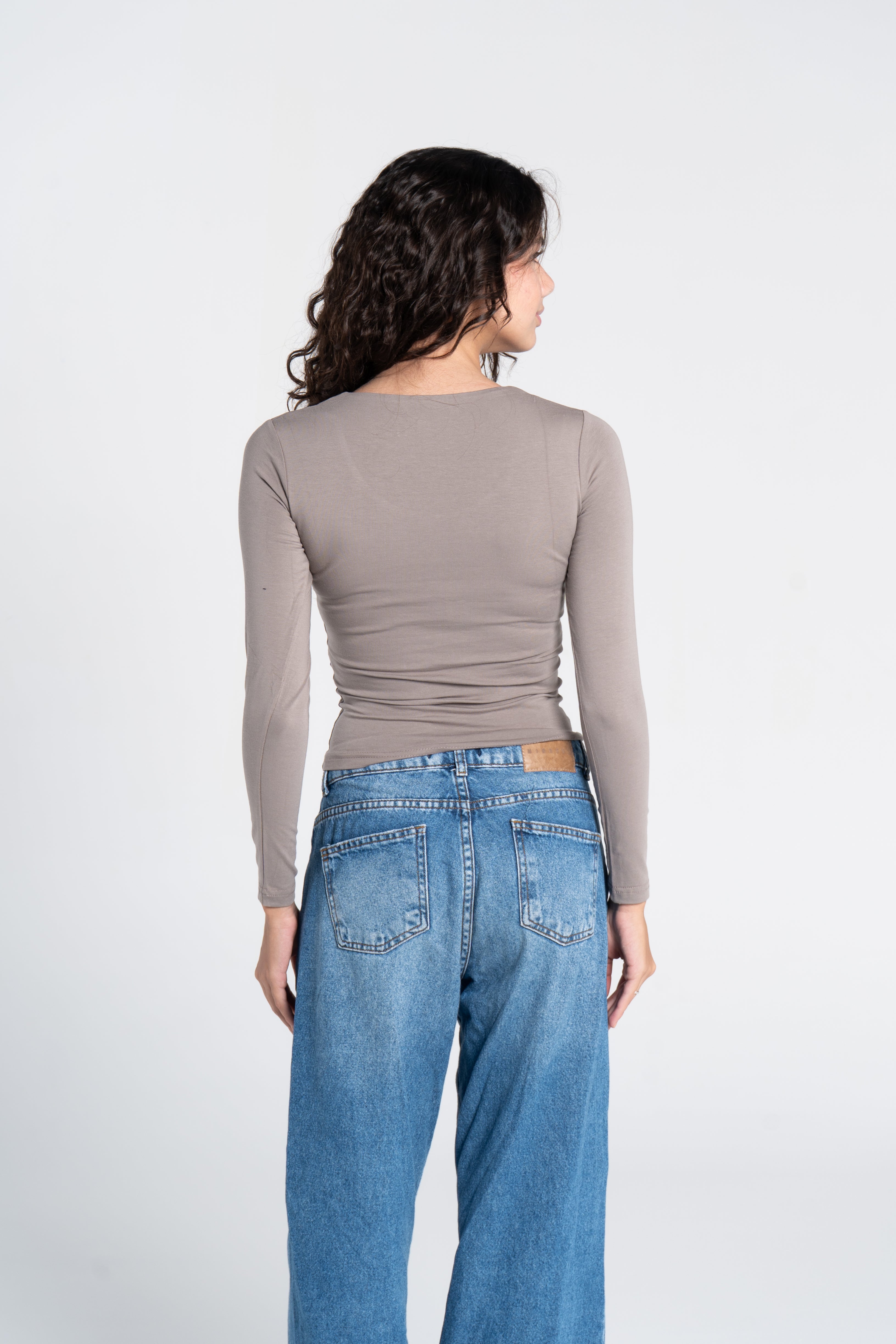 COTTON WIDE NECK LONG SLEEVE