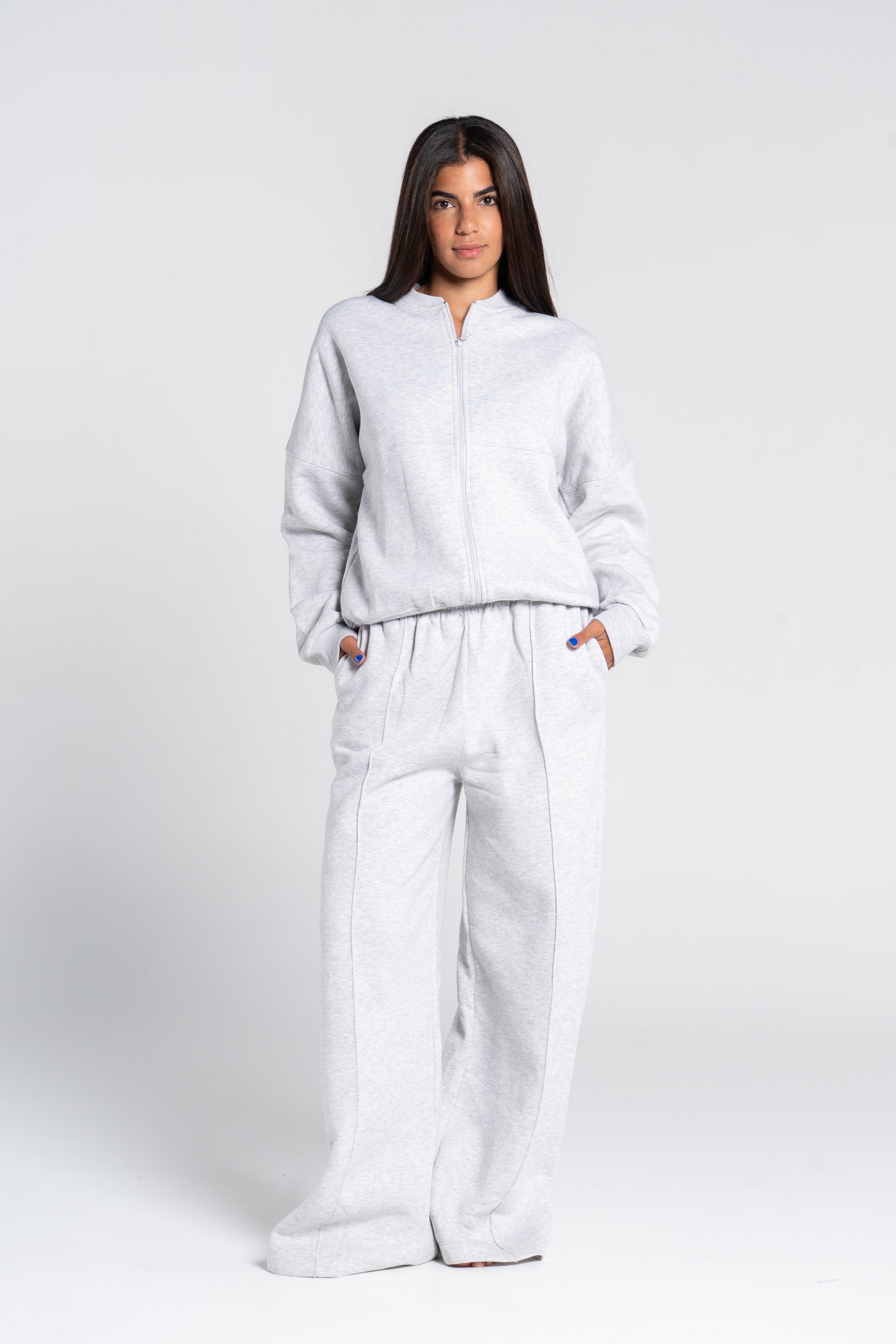 STRAIGHT LEG PANTS WITH LINES