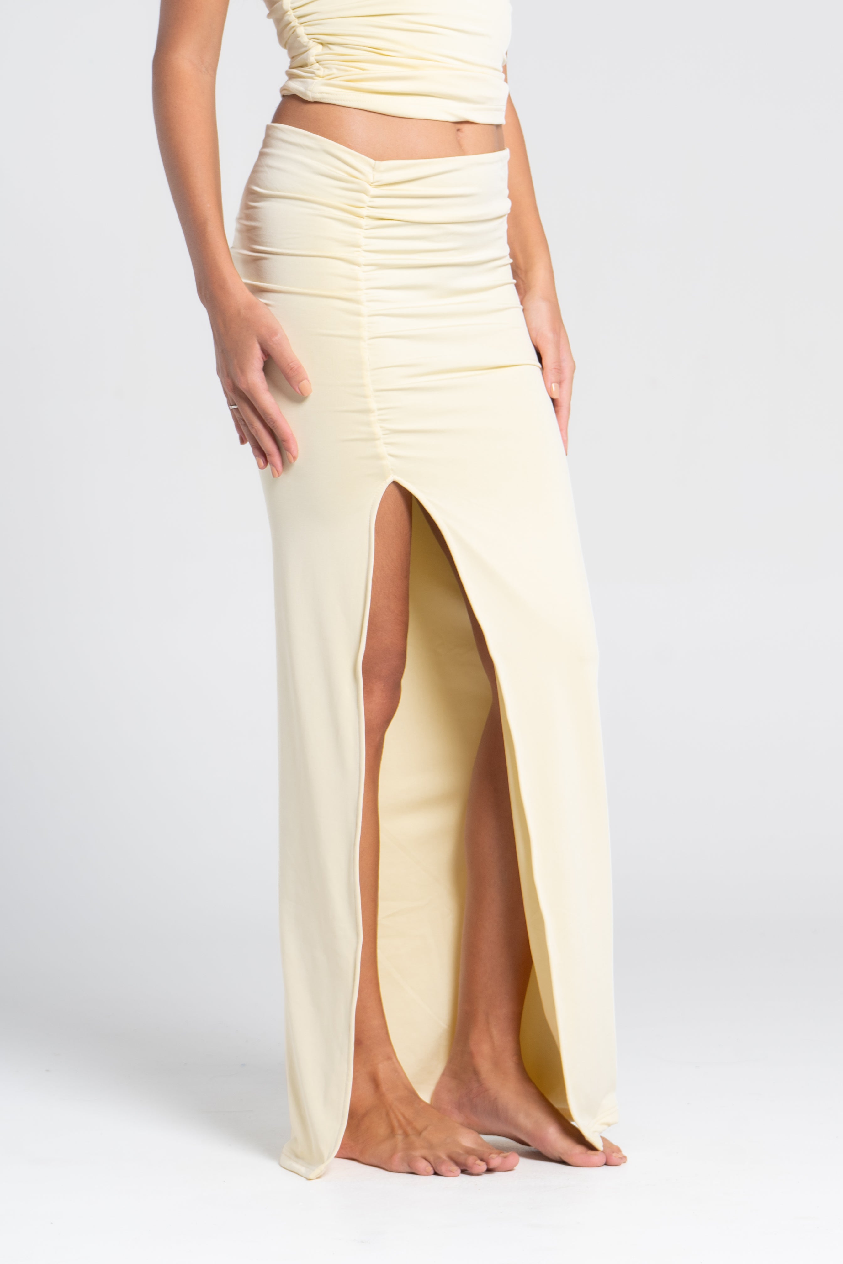 RUCHED SKIRT