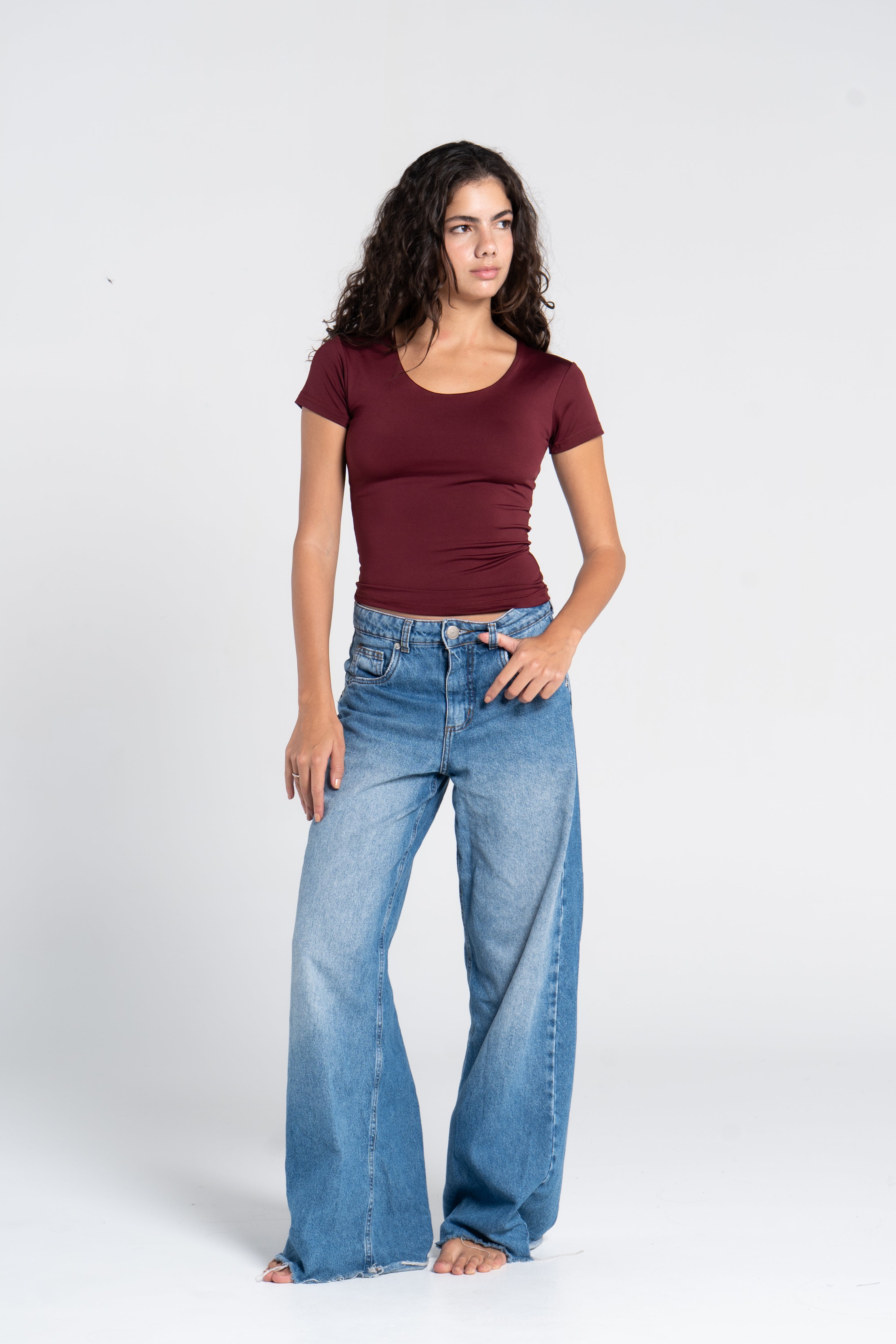 WIDE NECK SHORT SLEEVE ( COLORS )