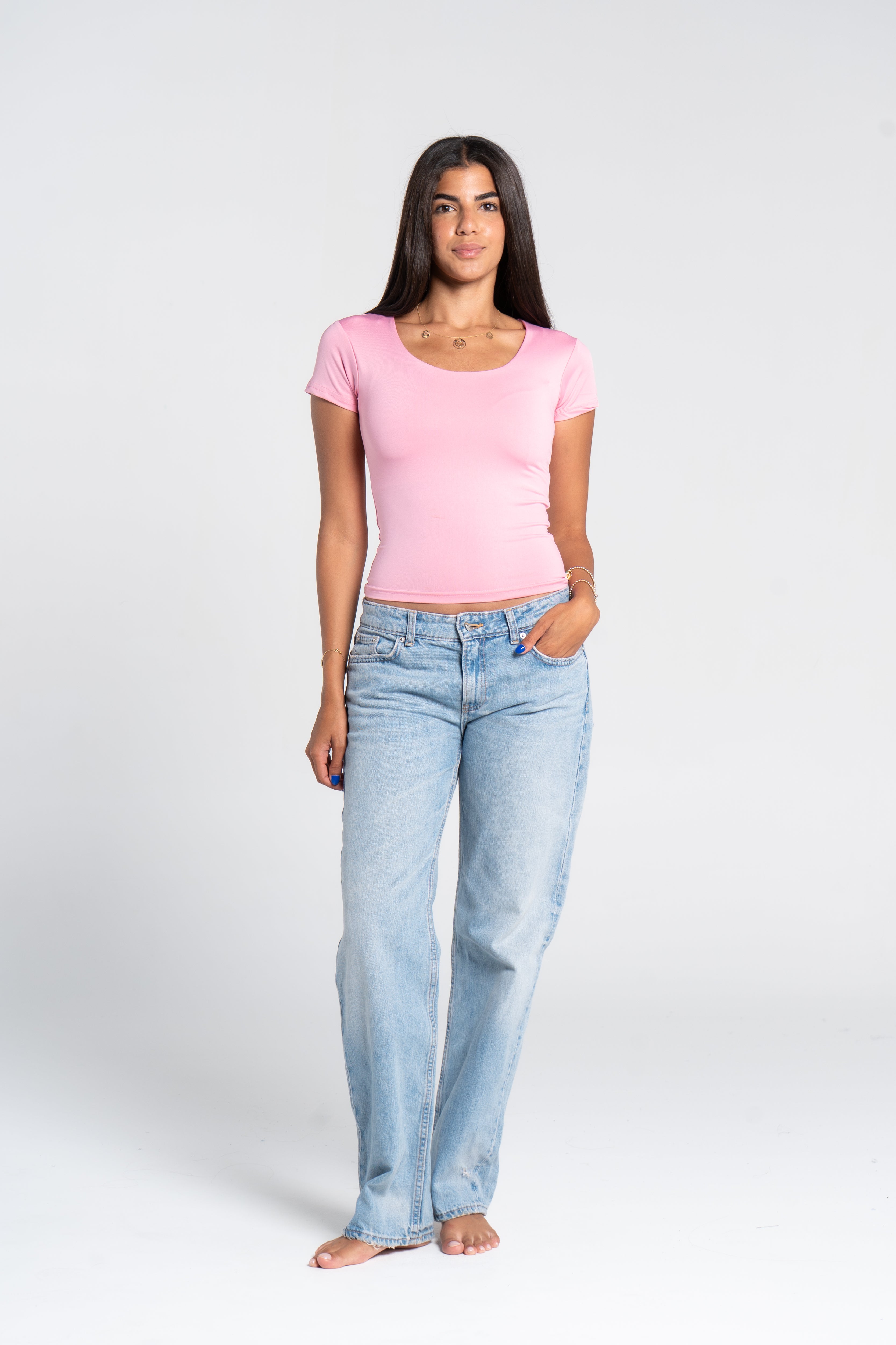 WIDE NECK SHORT SLEEVE ( COLORS )