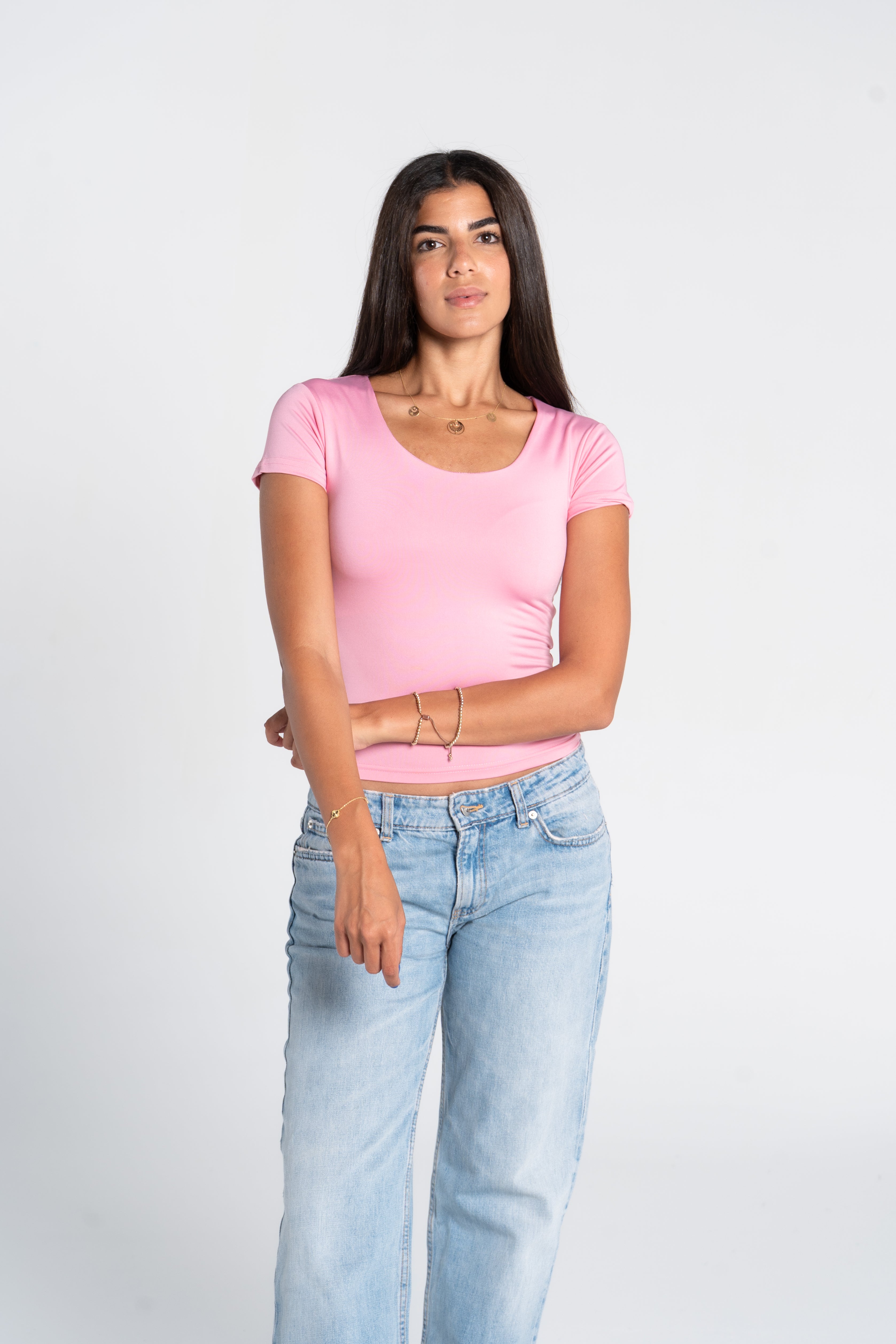 WIDE NECK SHORT SLEEVE ( COLORS )