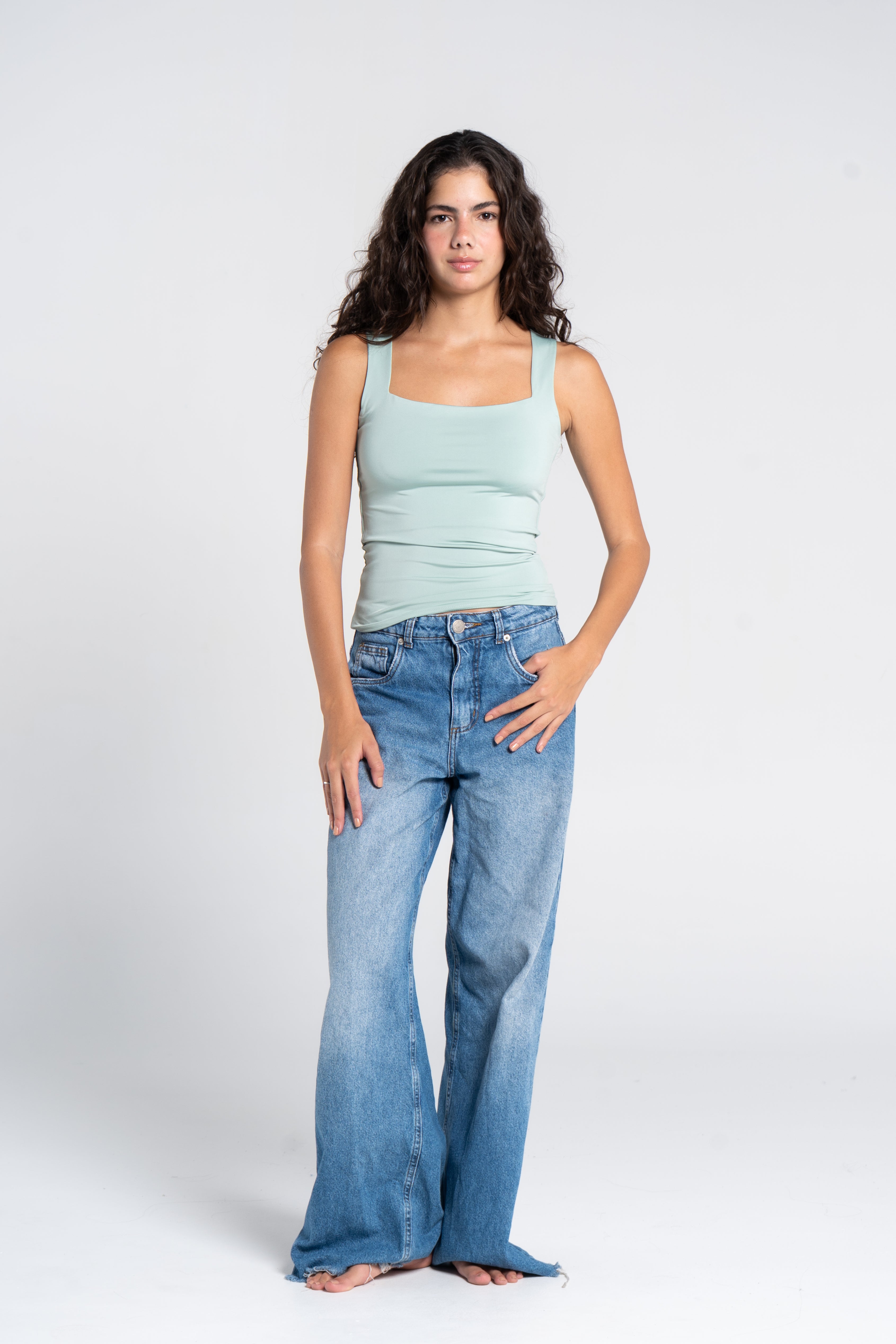 SQUARE NECK TANK TOP