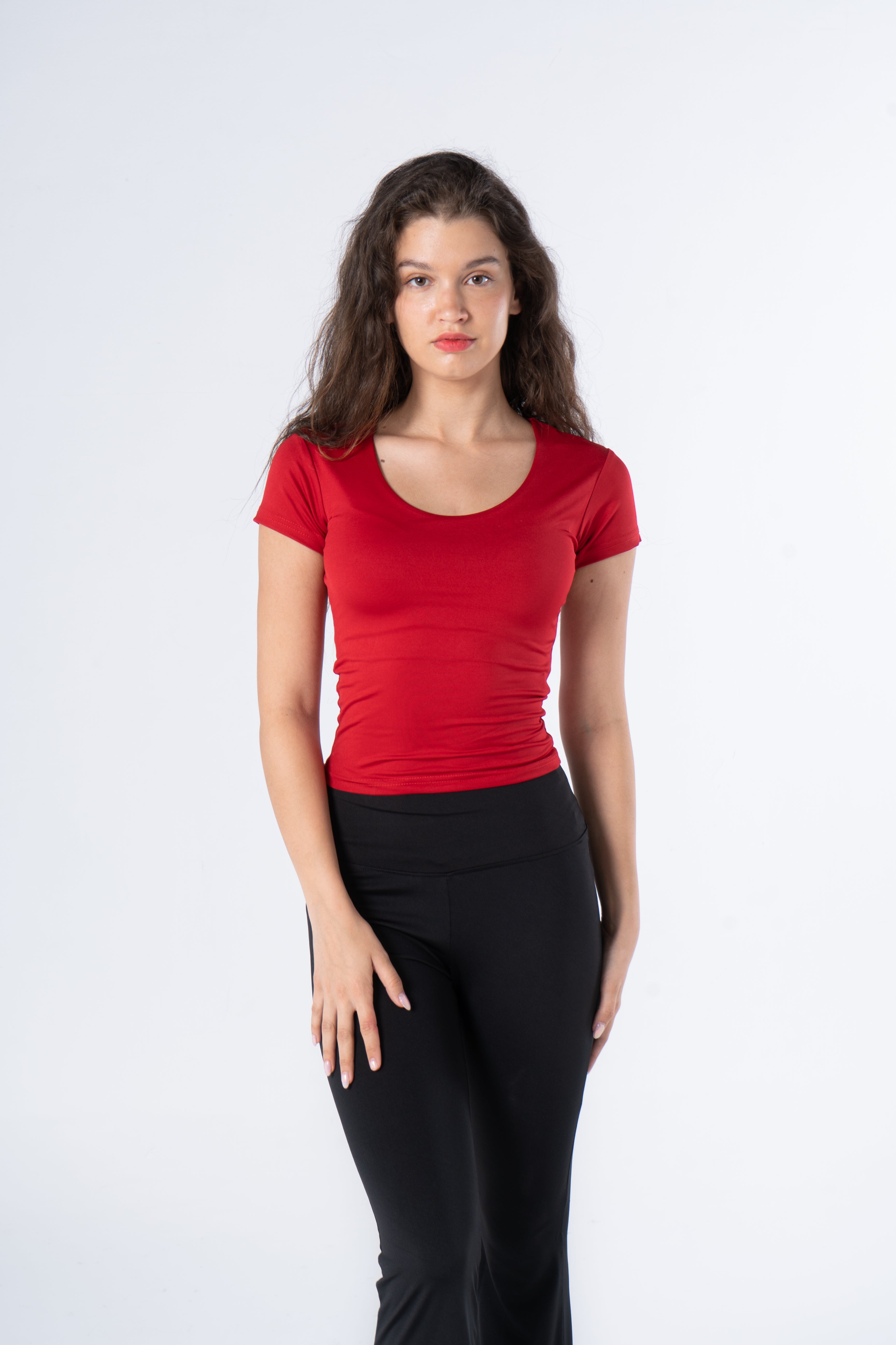WIDE NECK SHORT SLEEVE ( COLORS )
