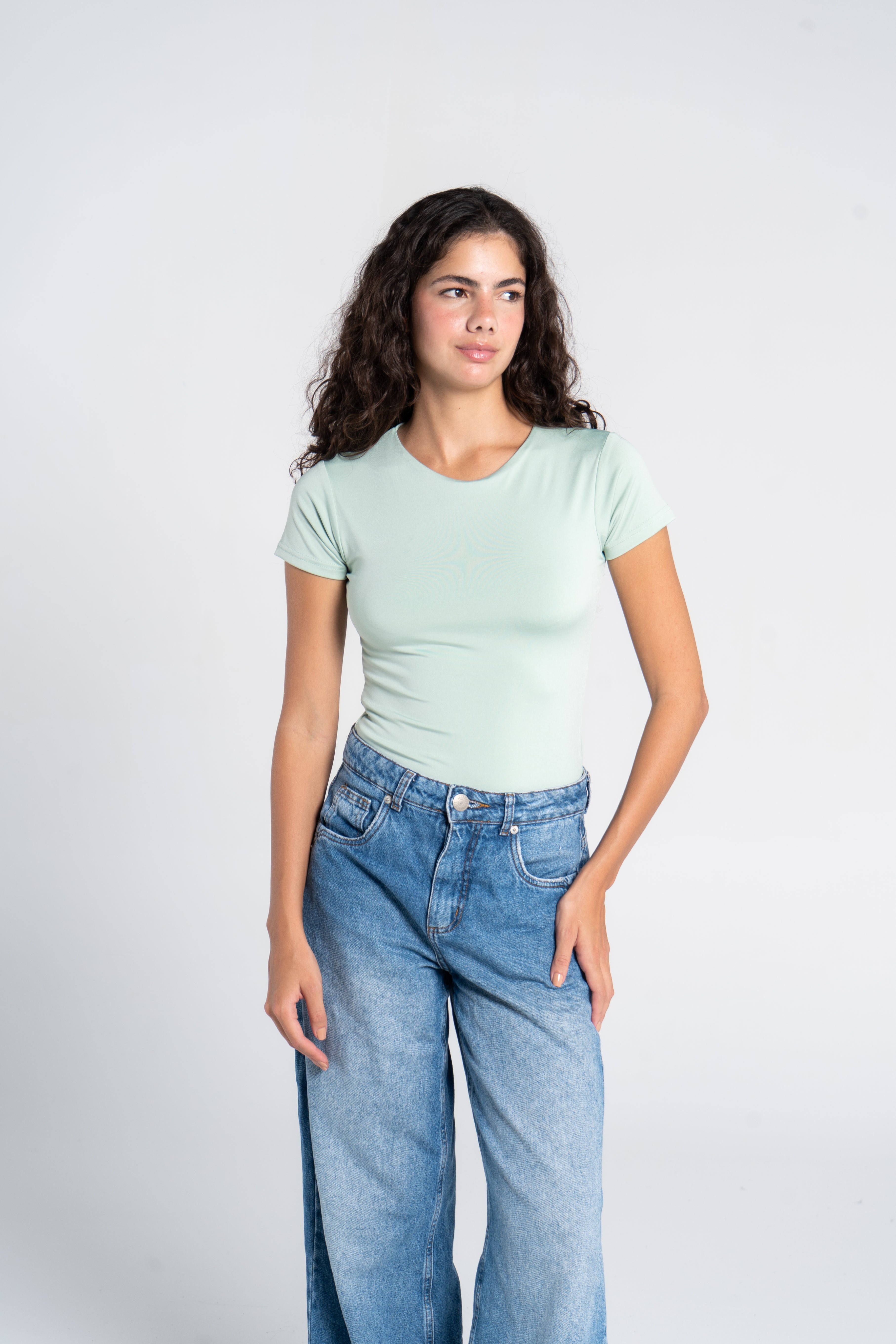 ROUND NECK SHORT SLEEVE BODYSUIT