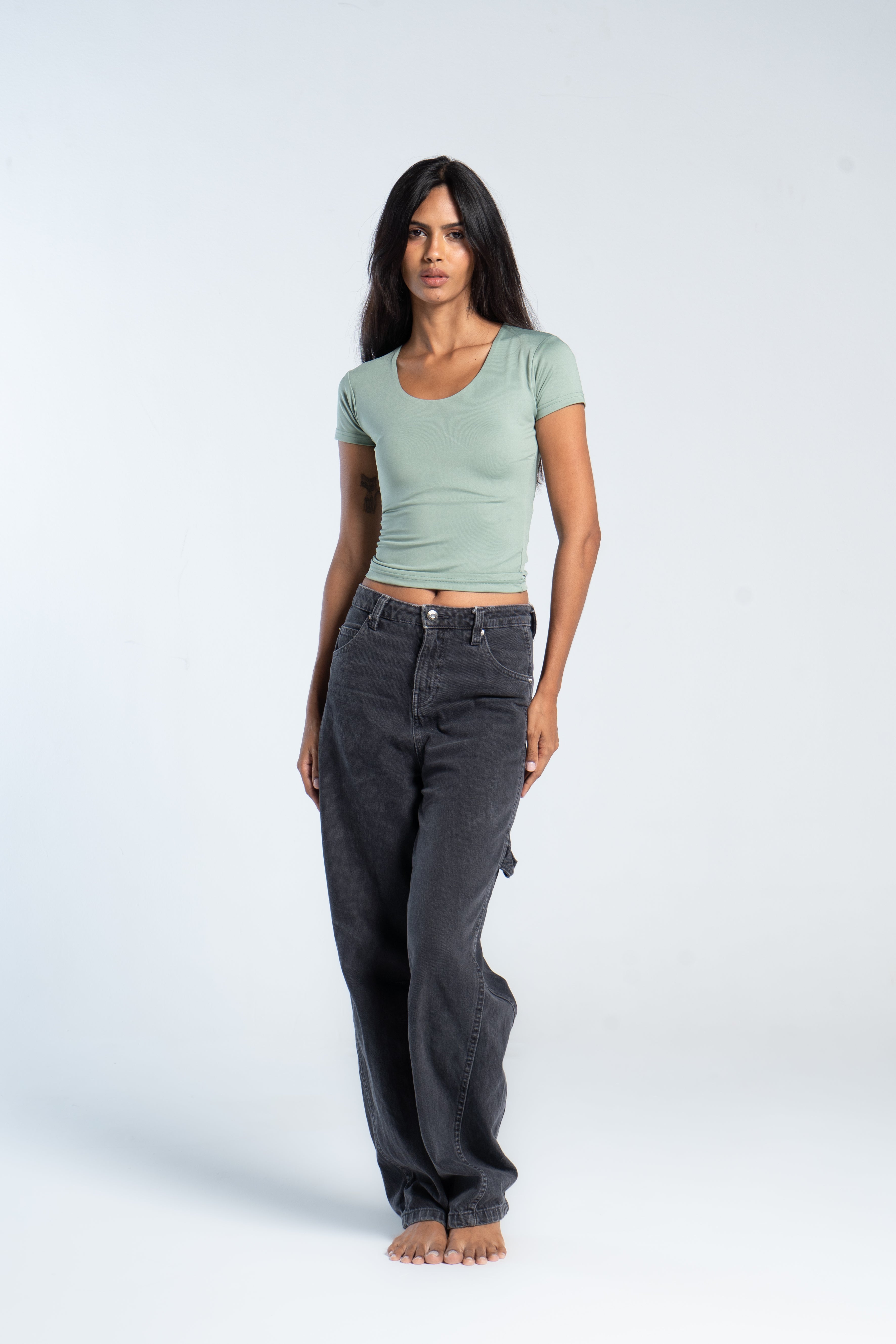 WIDE NECK SHORT SLEEVE ( COLORS )