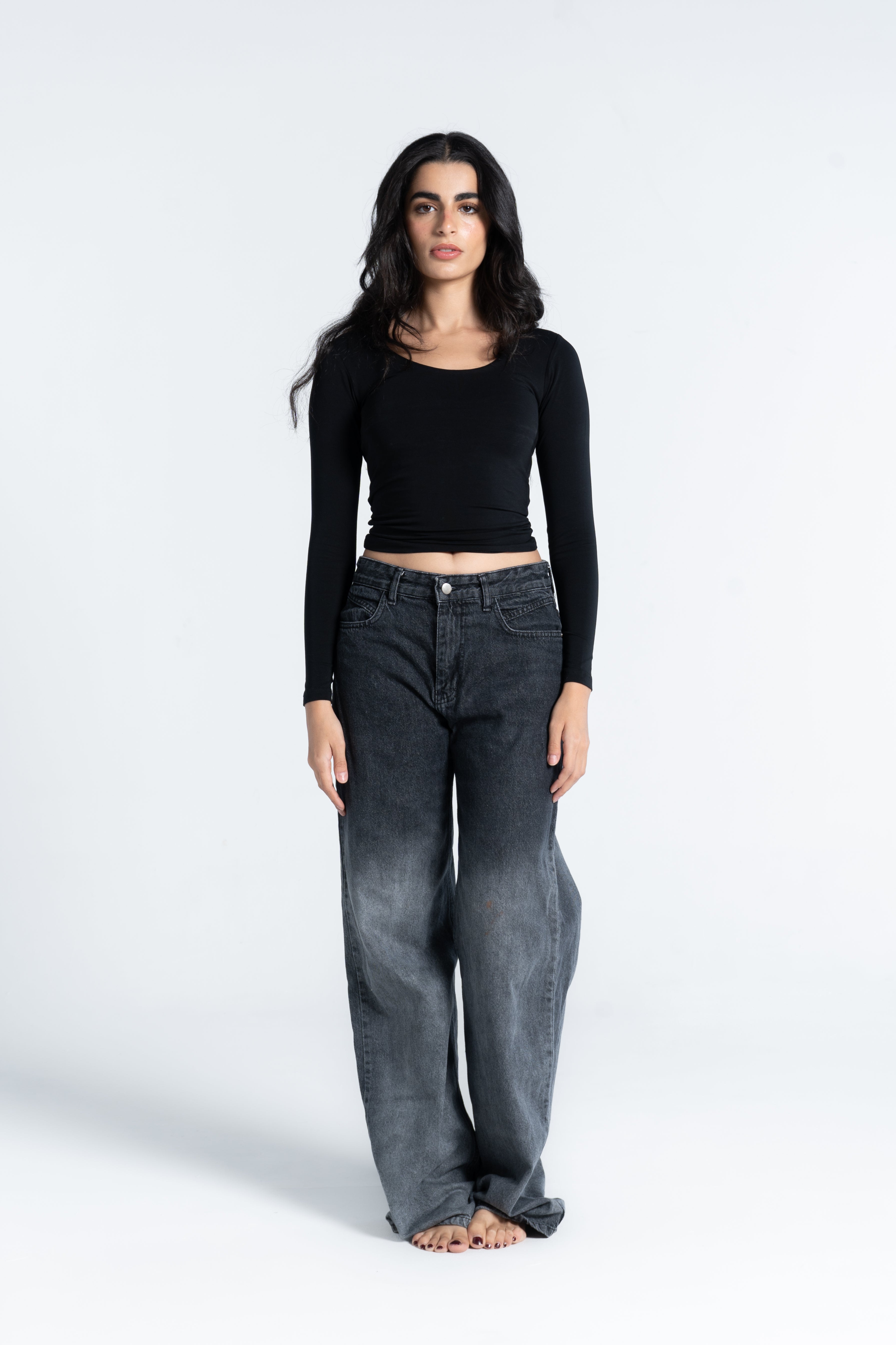 COTTON WIDE NECK LONG SLEEVE