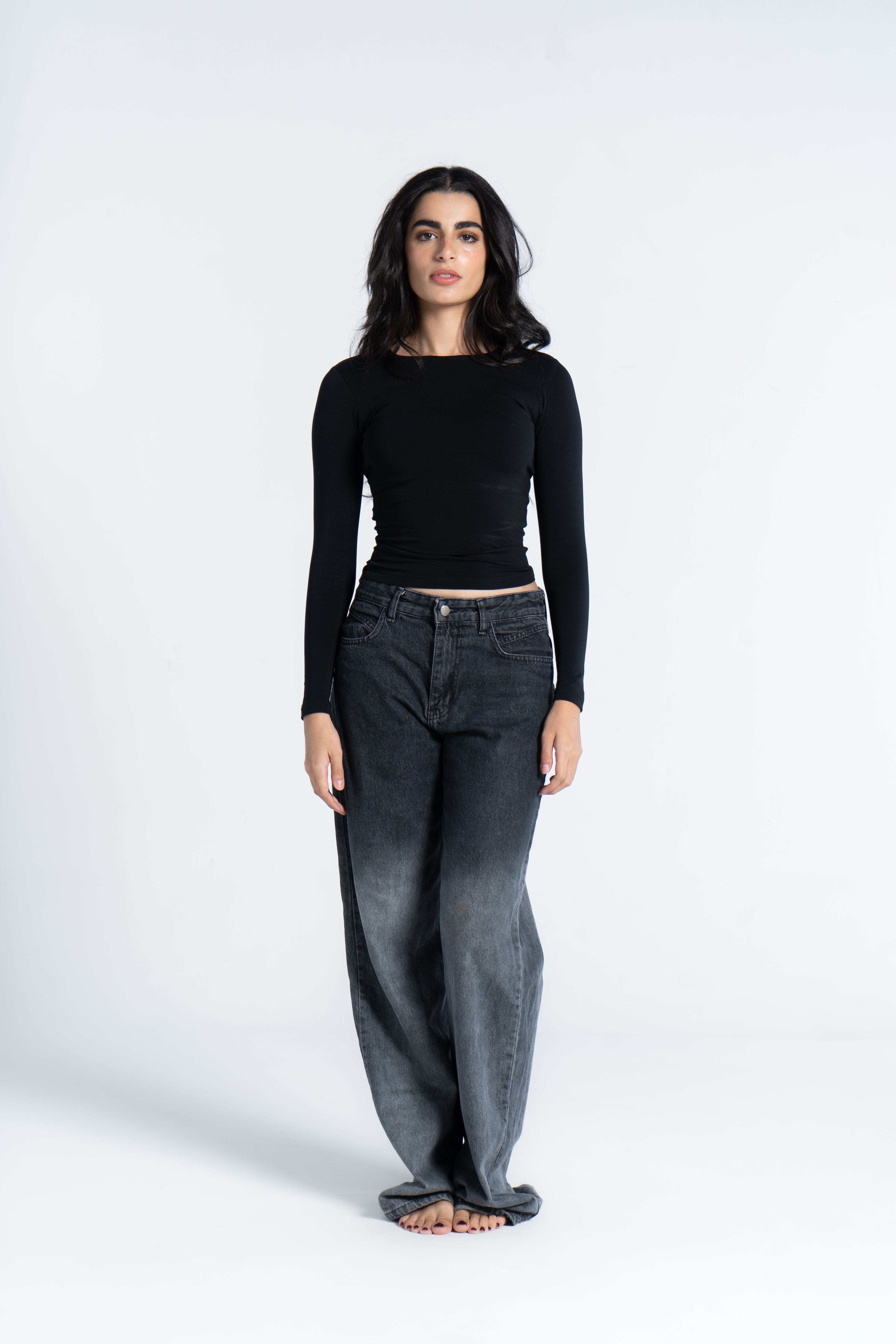 COTTON ROUND NECK LONG SLEEVE