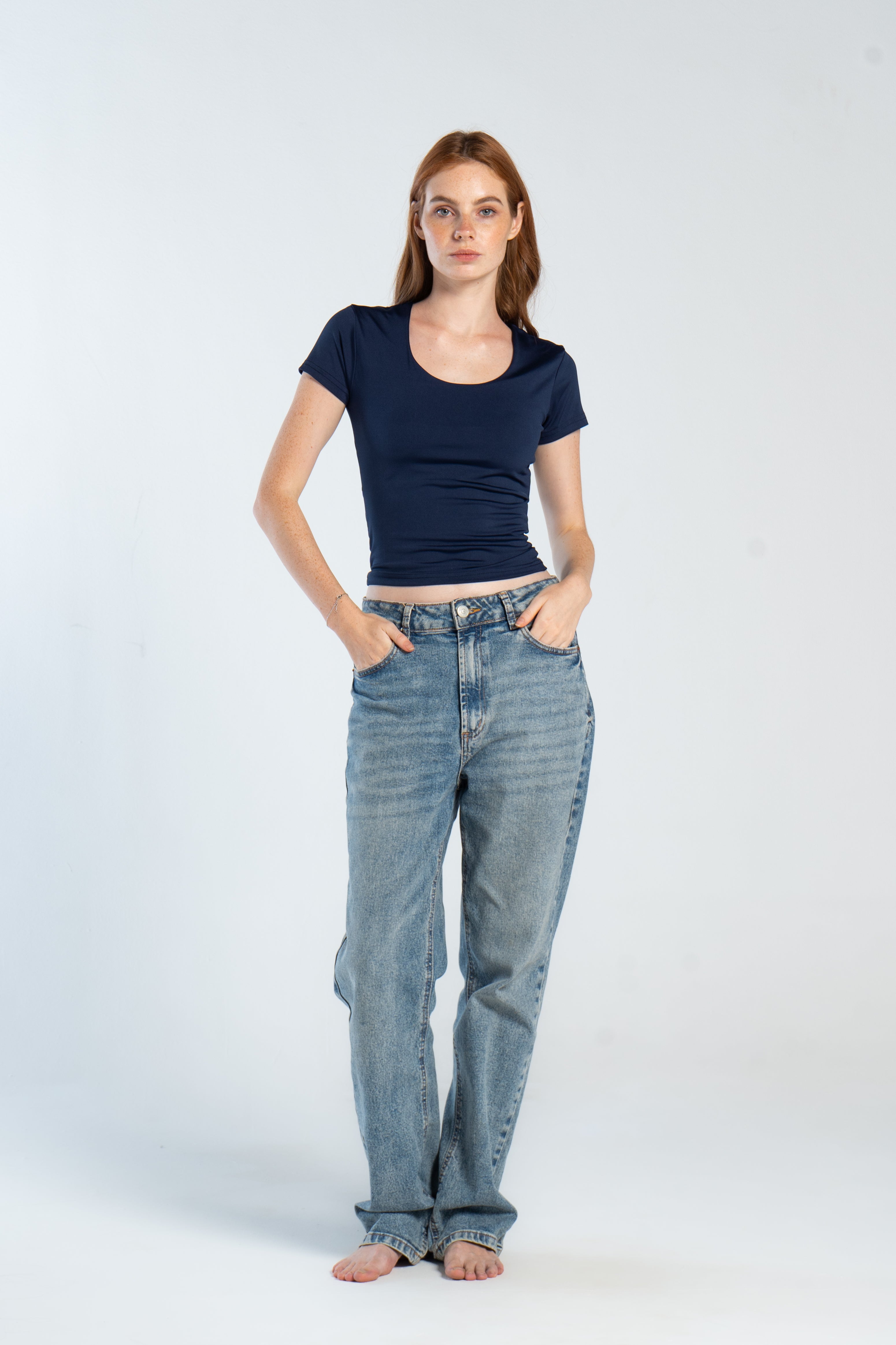 WIDE NECK SHORT SLEEVE ( COLORS )