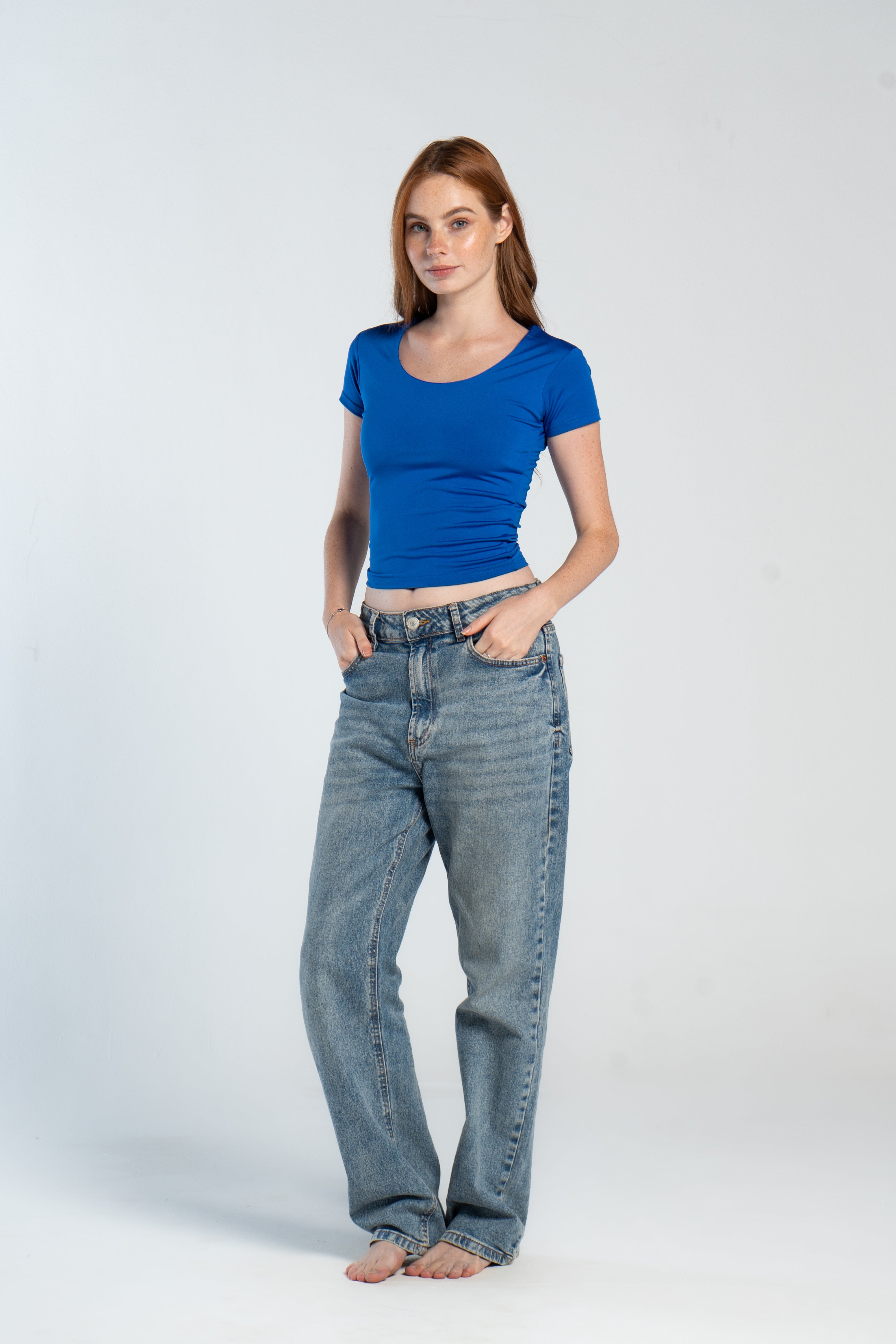 WIDE NECK SHORT SLEEVE ( COLORS )