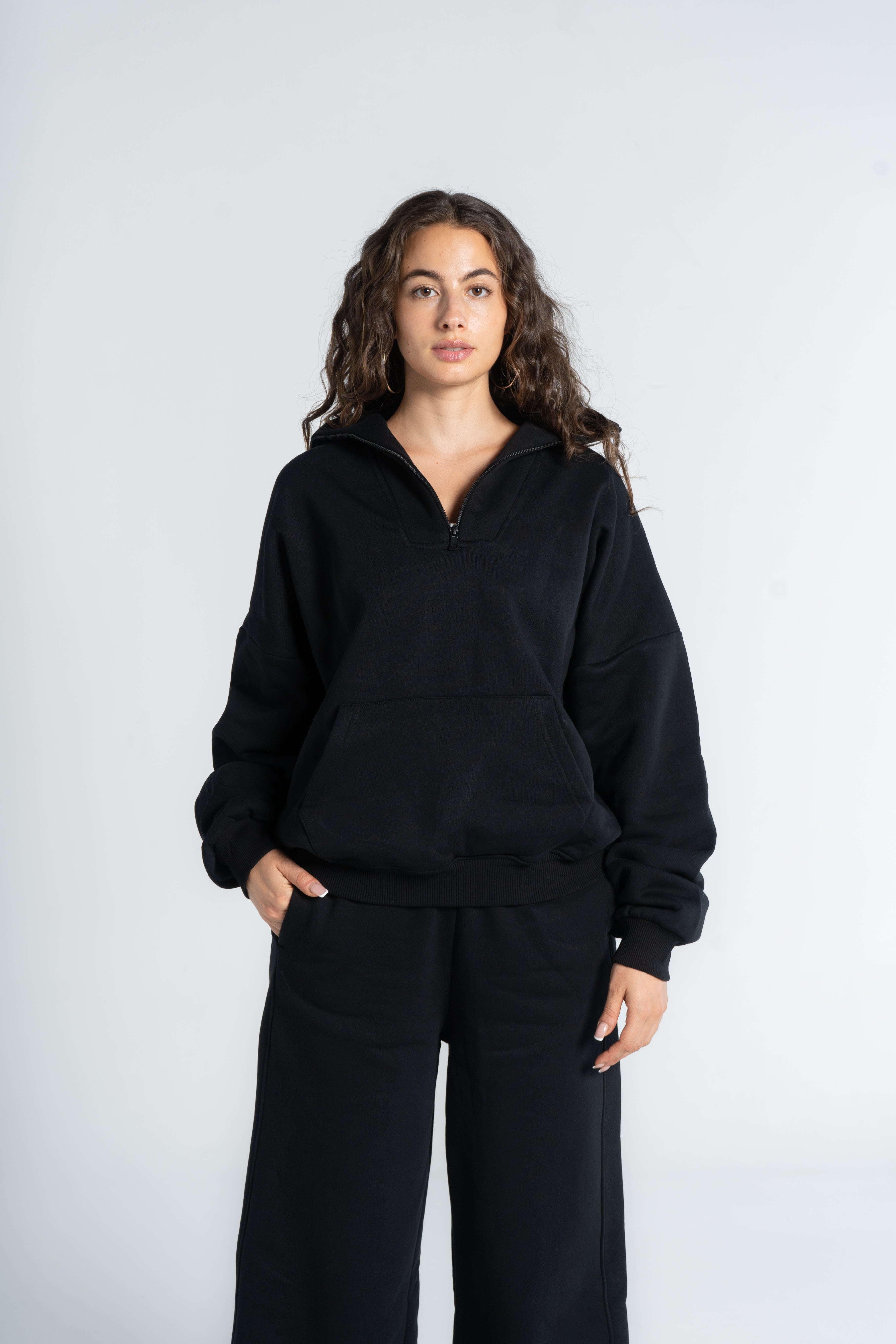 (EXTRA) HIGH NECK ZIPPER SWEAT SHIRT