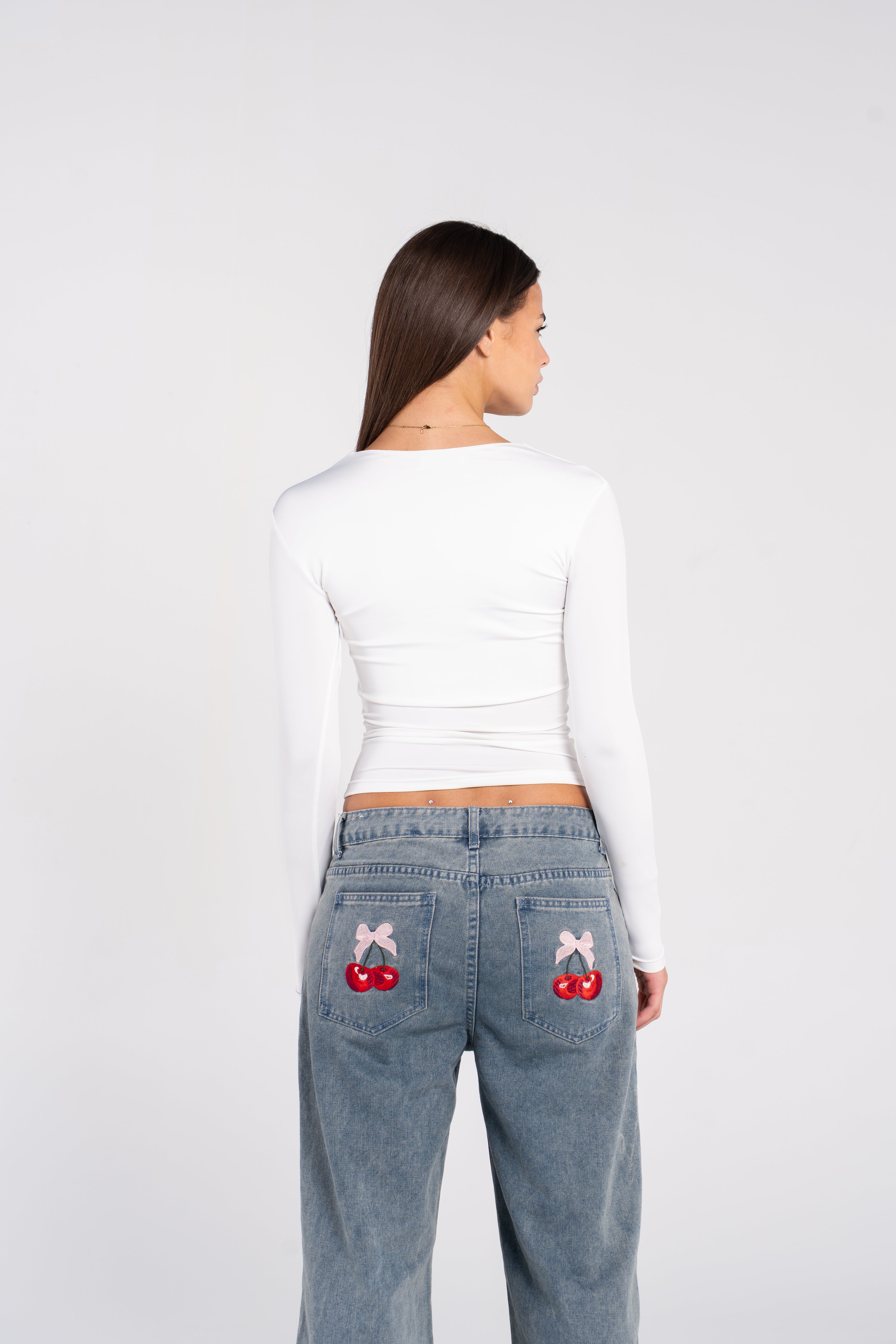 V NECK LONG SLEEVE
