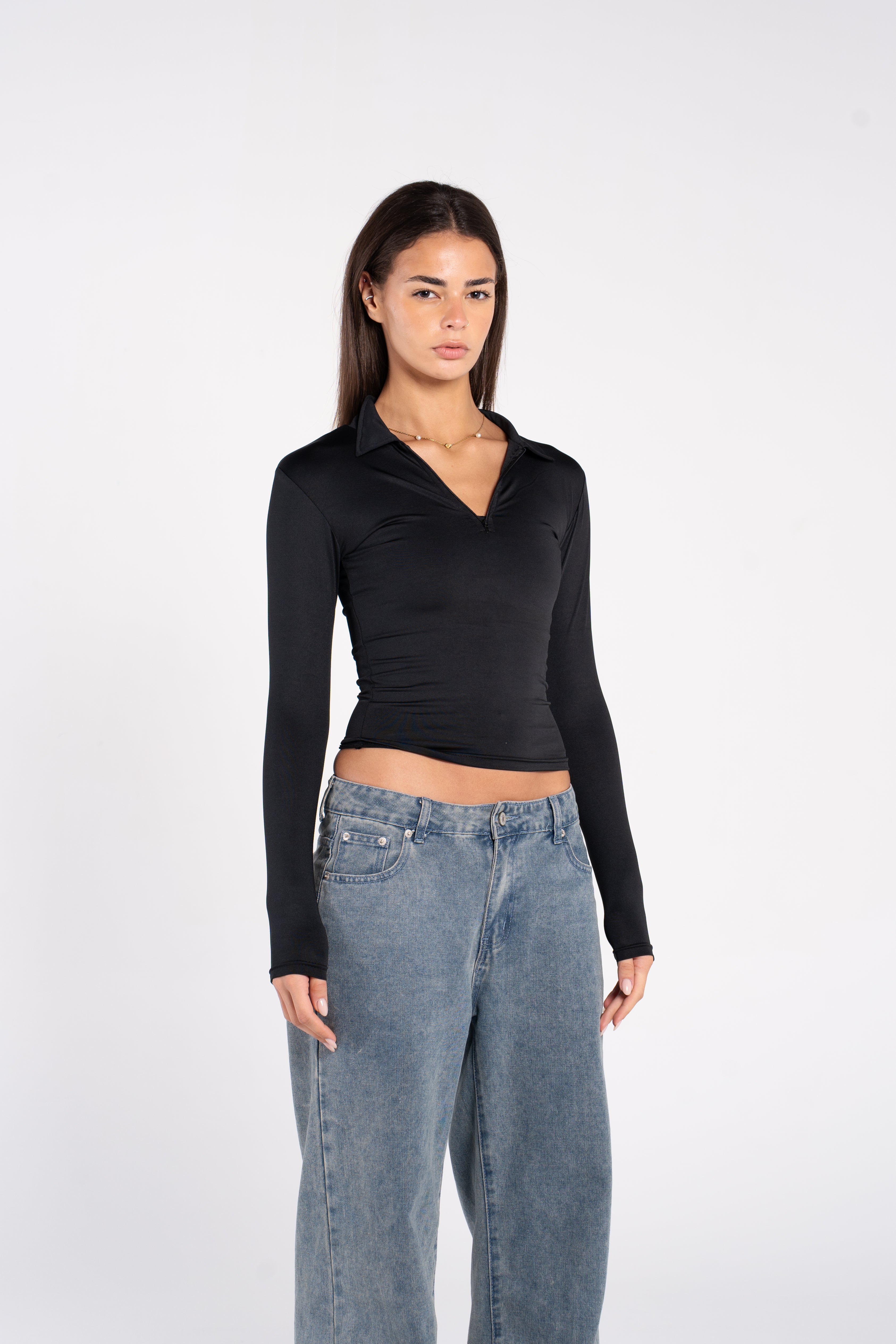 POLO ZIPPER LONG SLEEVE