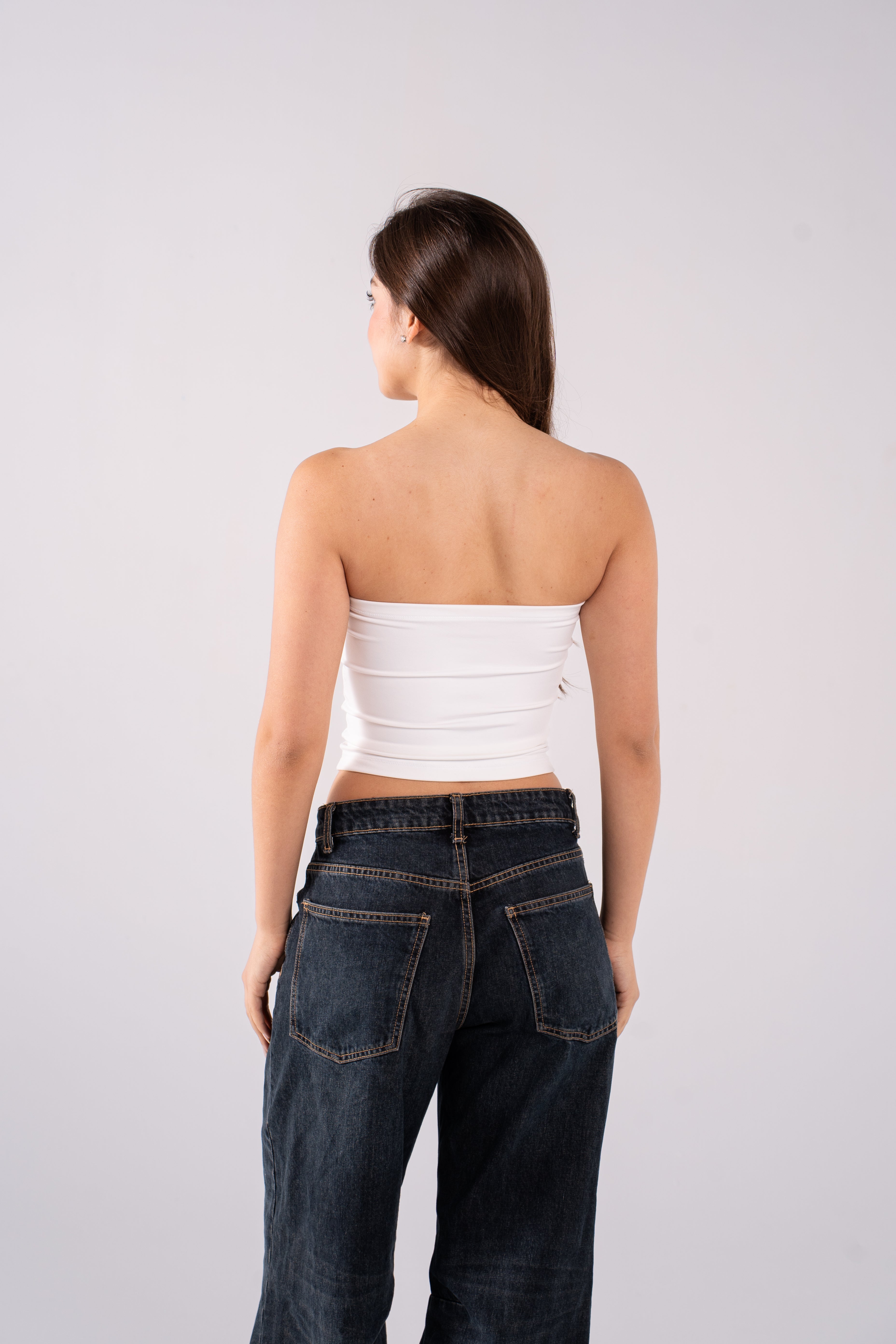 REFINED COTTON TUBE TOP