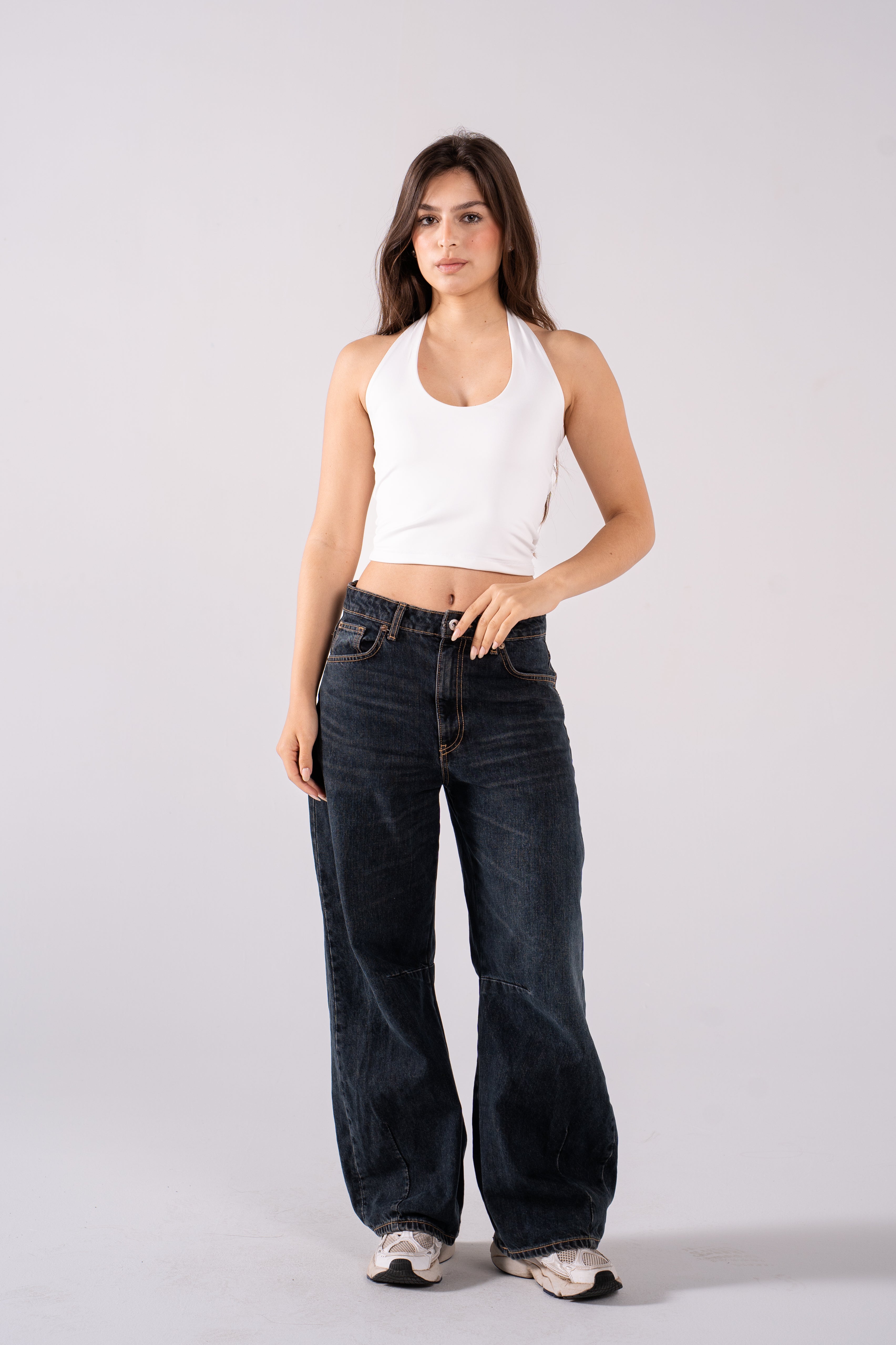 REFINED HALTER TOP