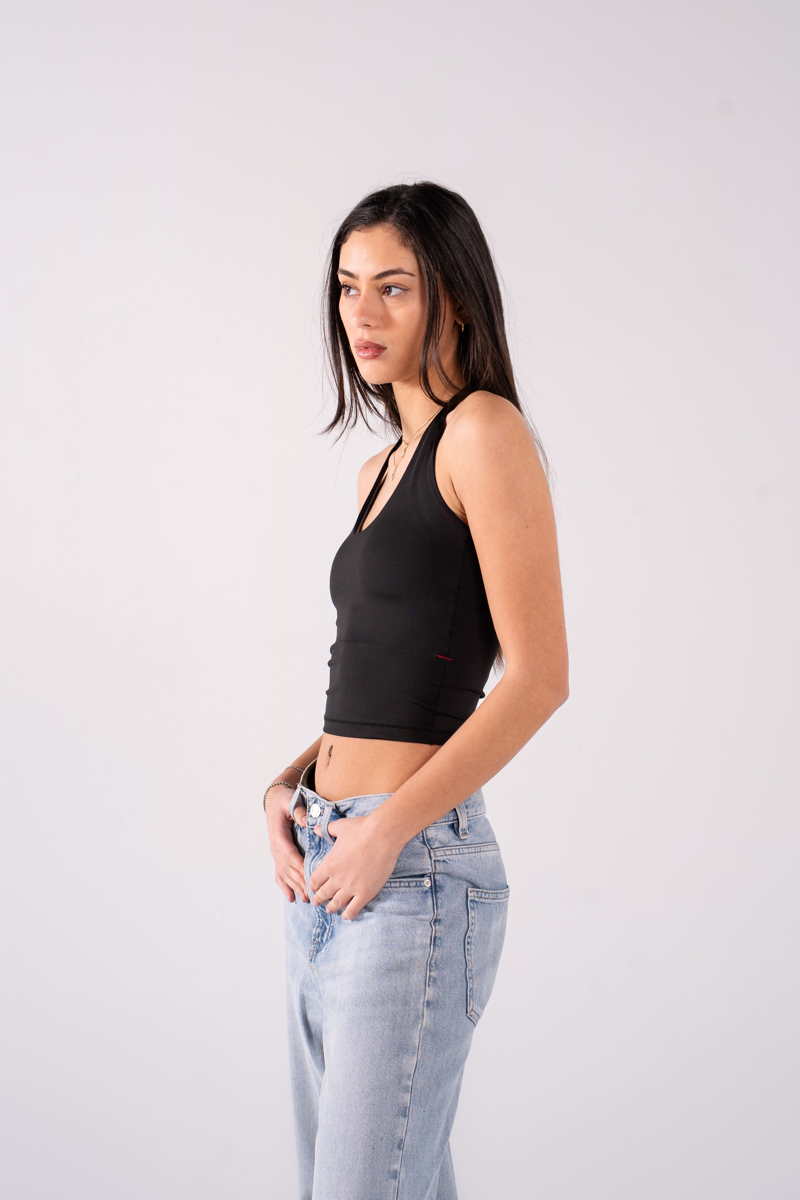 REFINED HALTER TOP