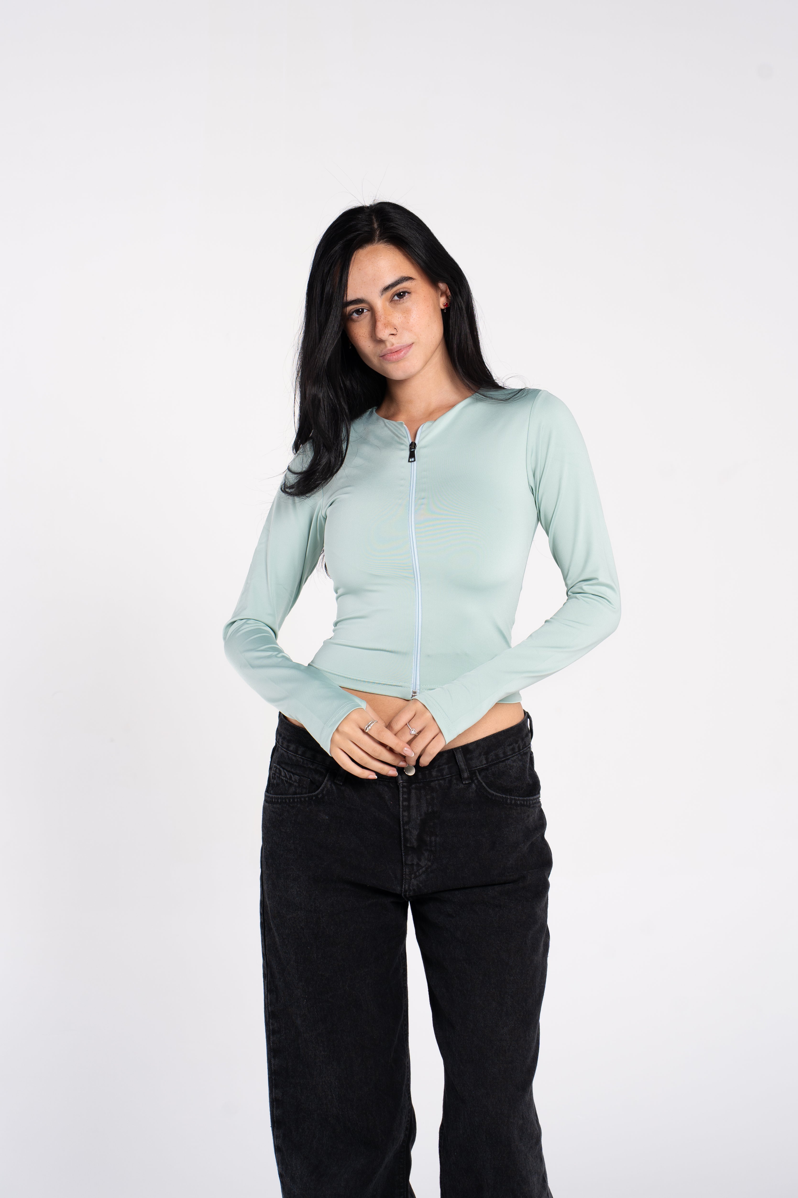 FULL ZIPPER TOP